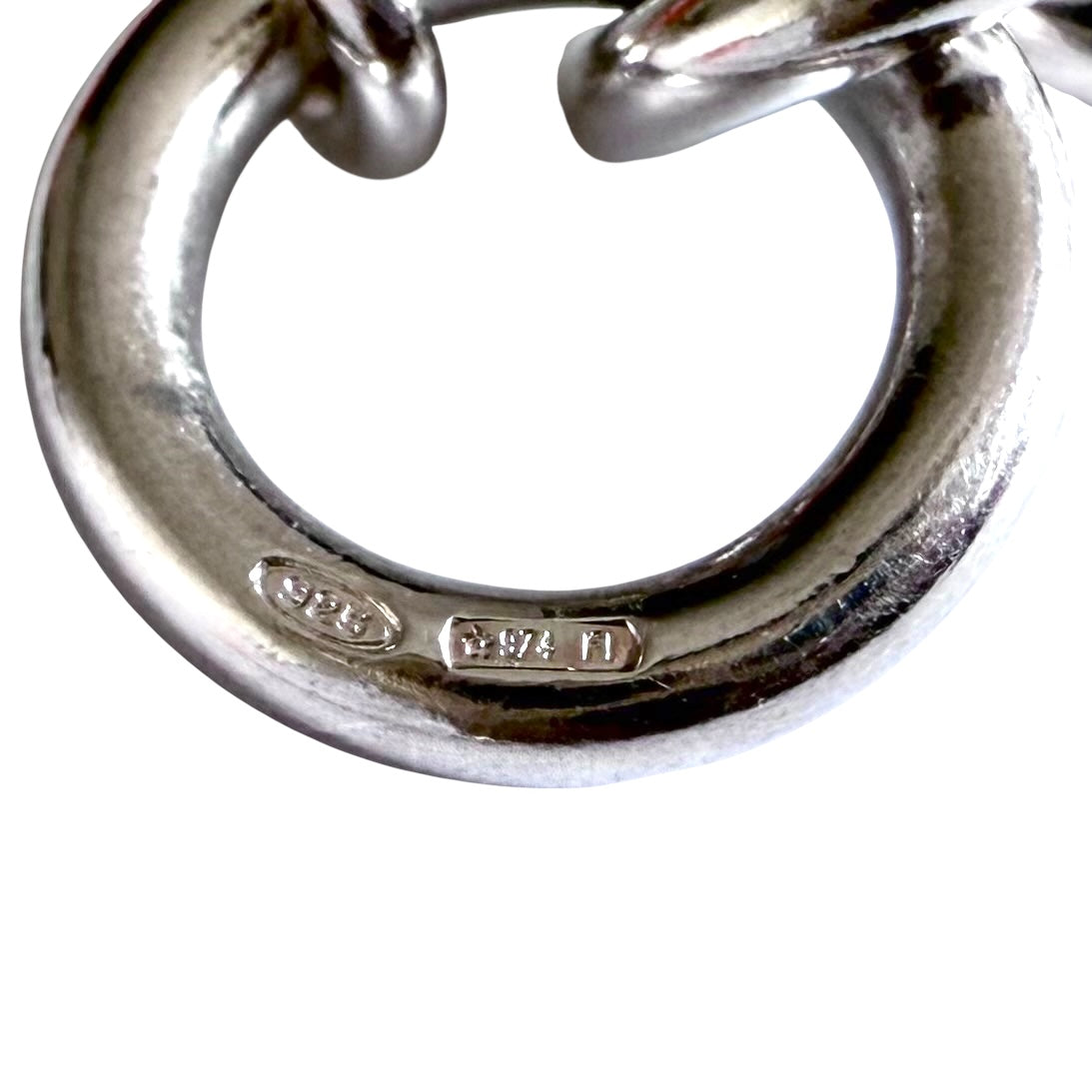 HERMES 限定愛心 豬鼻子 純銀 頸鏈