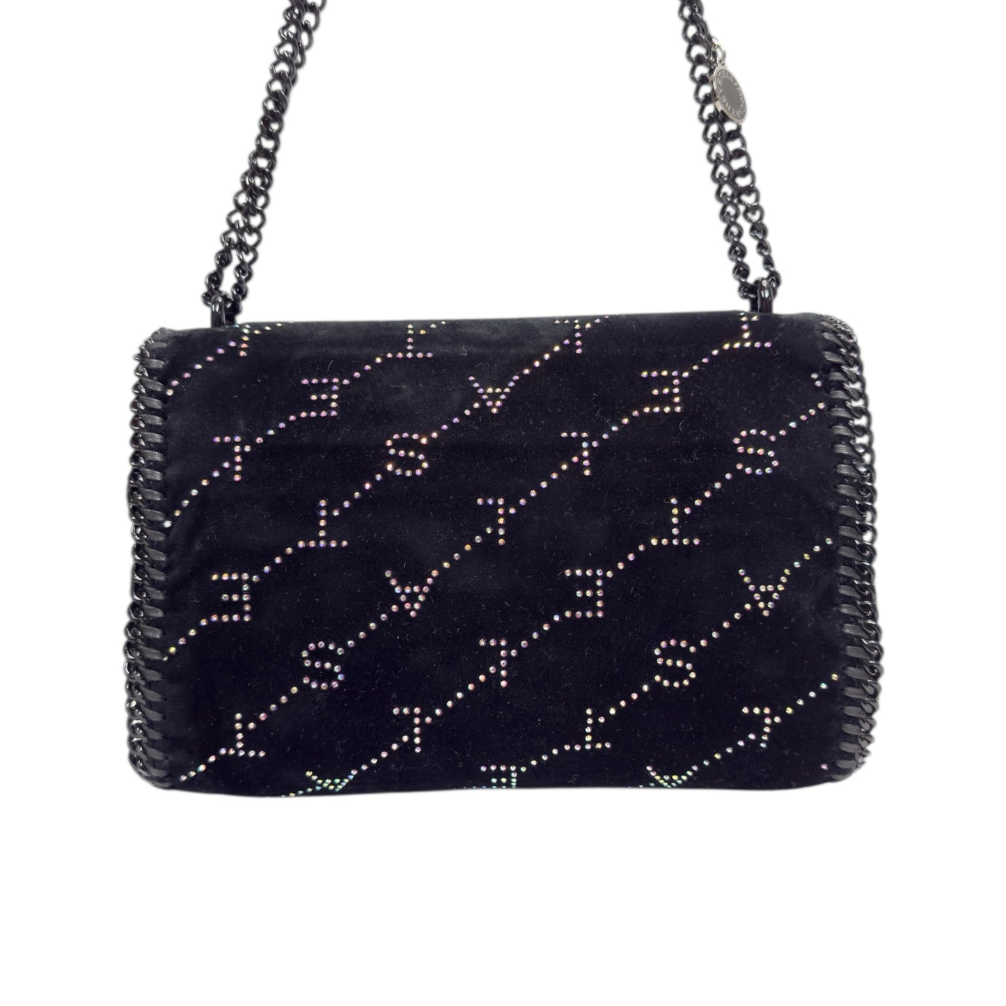 STELLA MCCARTNEY 水鑽 黑色 鏈條包