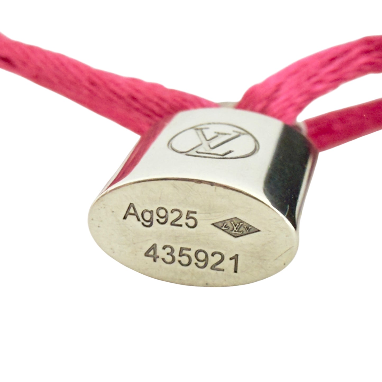 LOUIS VUITTON Lockit 純銀鎖頭 手繩