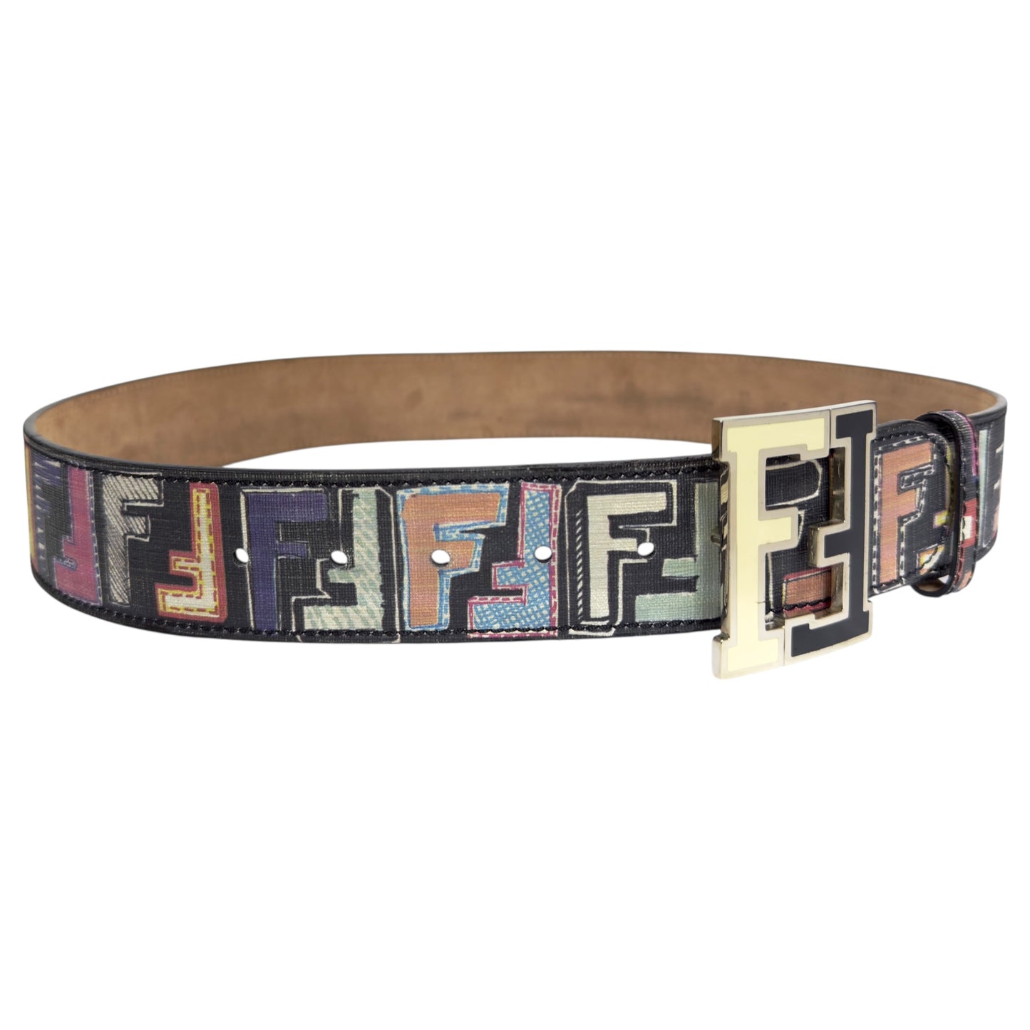 FENDI FF 黑彩 腰帶 43mm