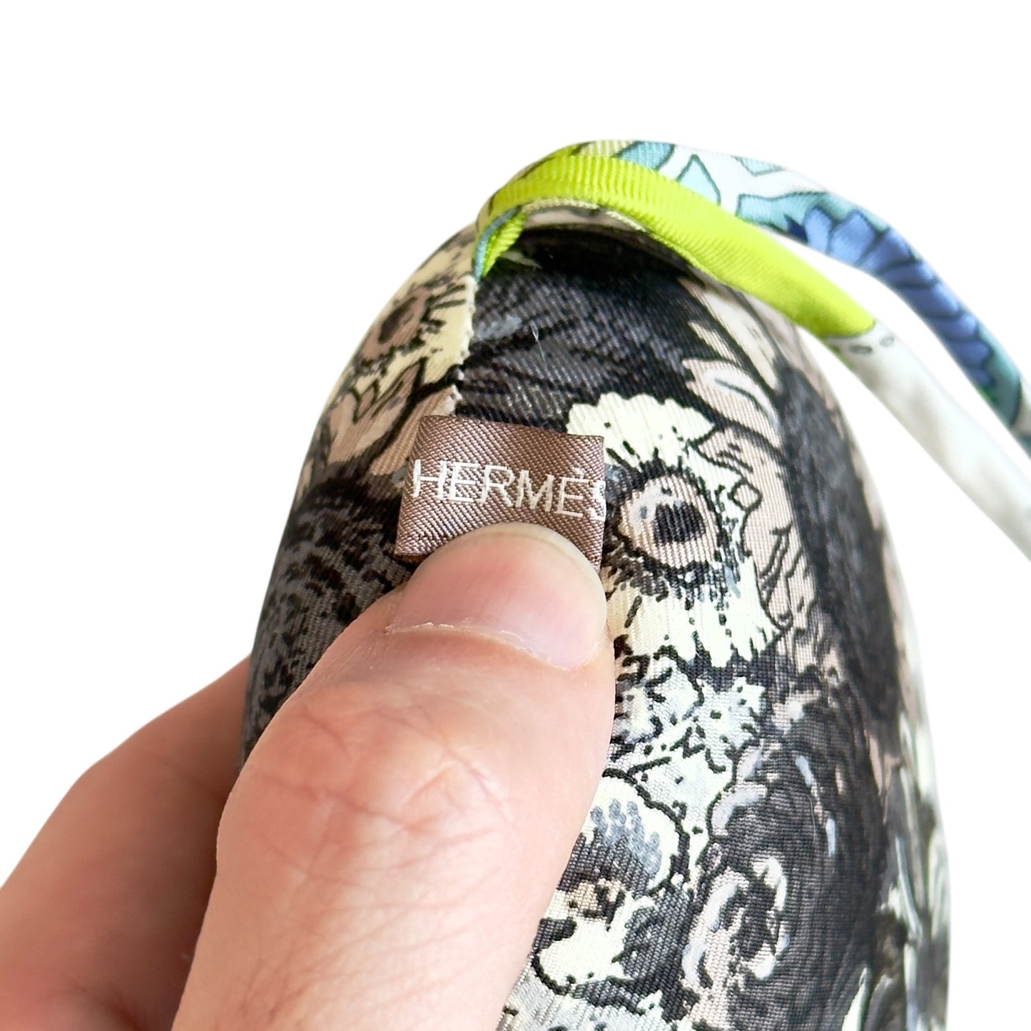 HERMES petit H 絲質 掛飾