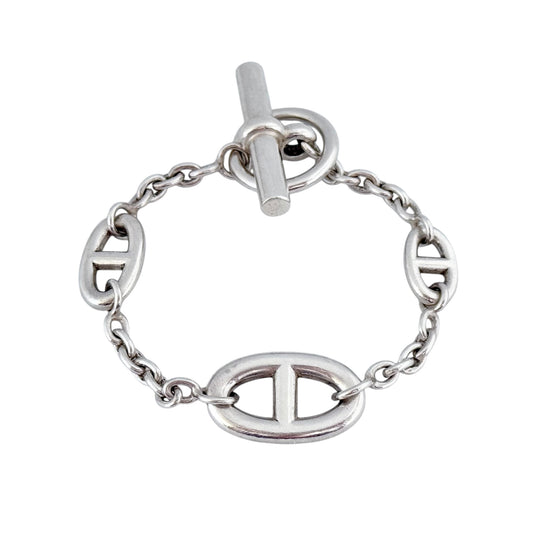 HERMES Farandole 豬鼻子🐽 純銀 手鏈