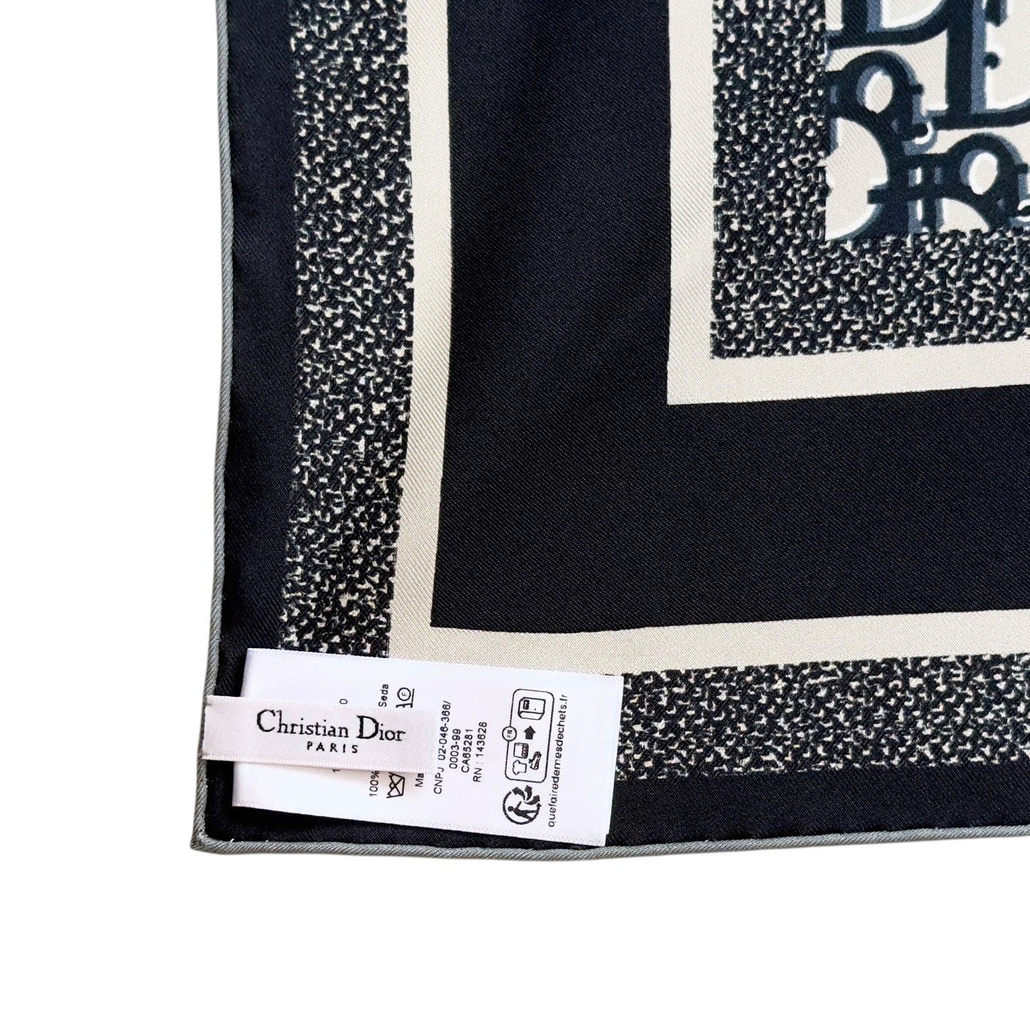 DIOR Oblique Diortwin 90 雙面 絲巾