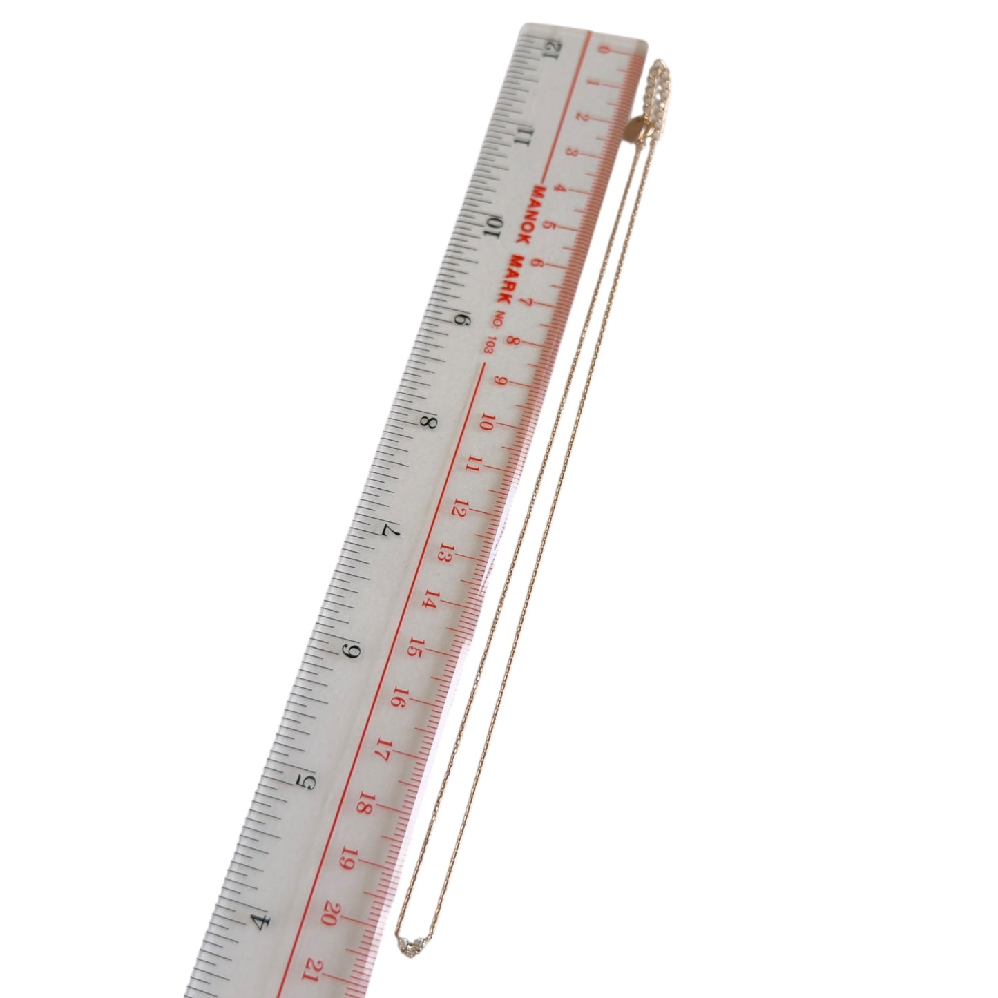 ４℃ 10K黃金 鑽石 愛心 項鏈