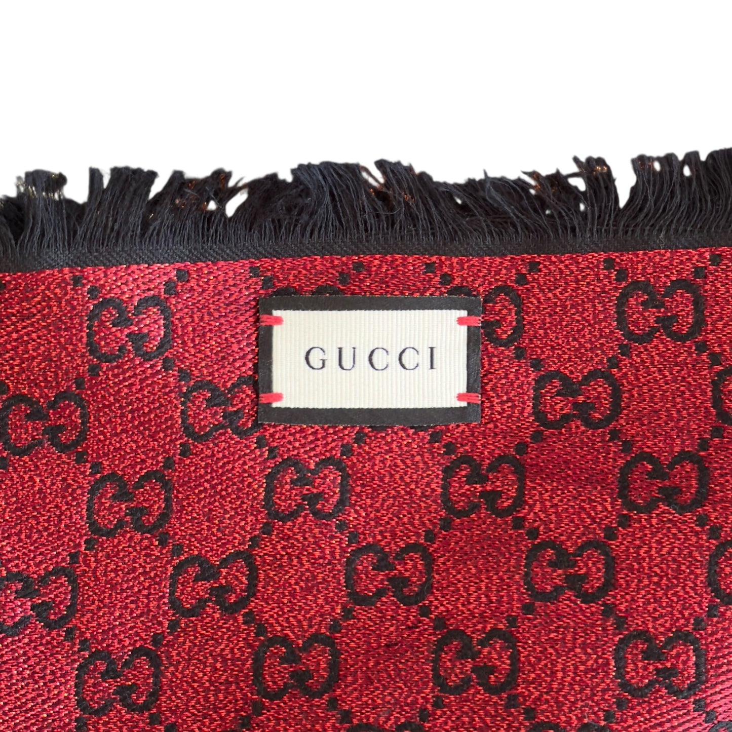 GUCCI GG 閃爍 彩虹 圍巾