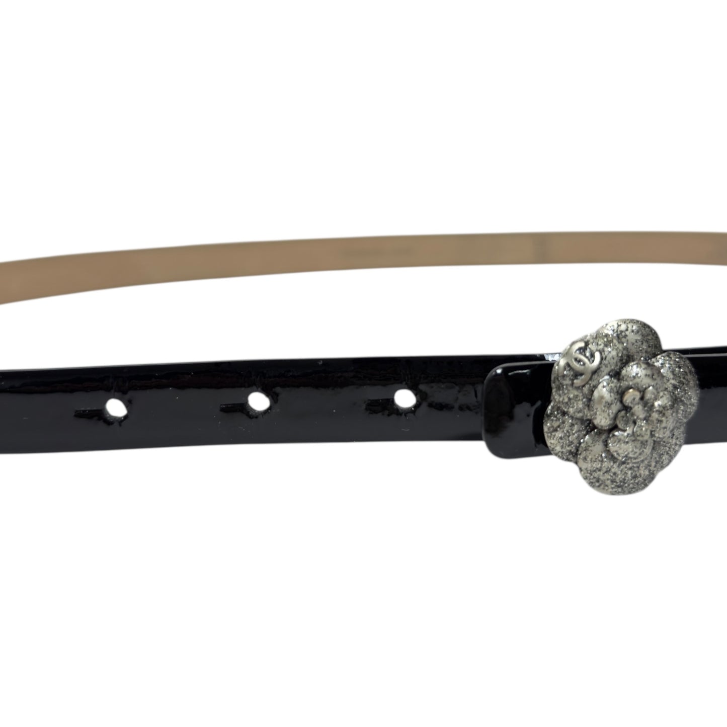 CHANEL CC 山茶花 皮帶 15mm