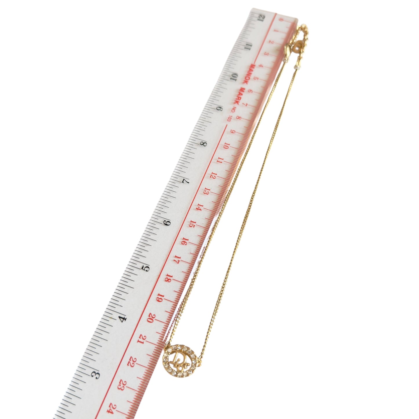 DIOR Oblique 水鑽 頸鏈