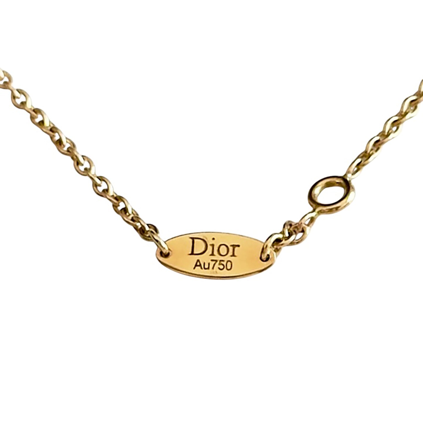 DIOR Rose des Vents 羅盤 六芒星 18K金 鑽石💎 貝母 頸鏈