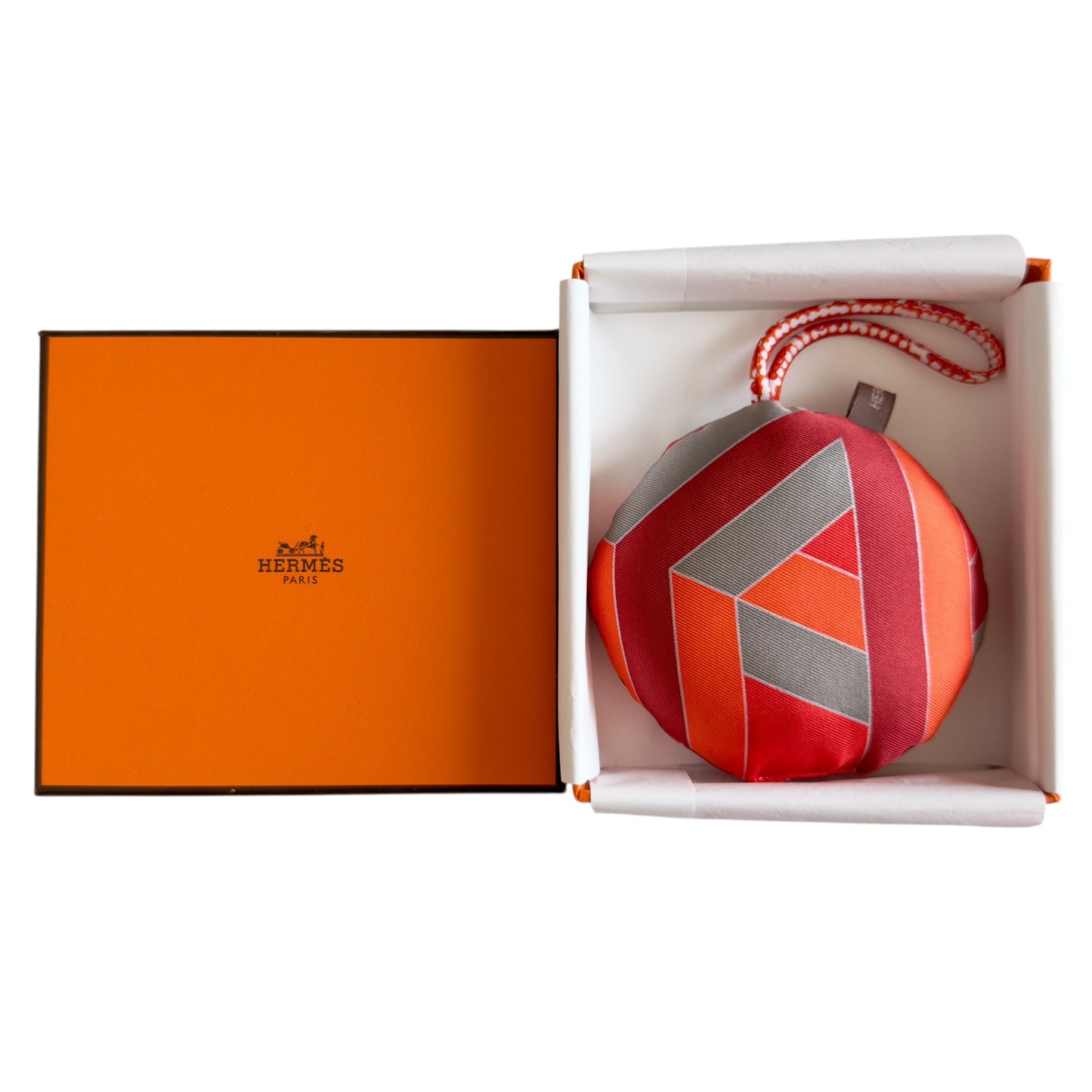 HERMES petit H 絲質 掛飾