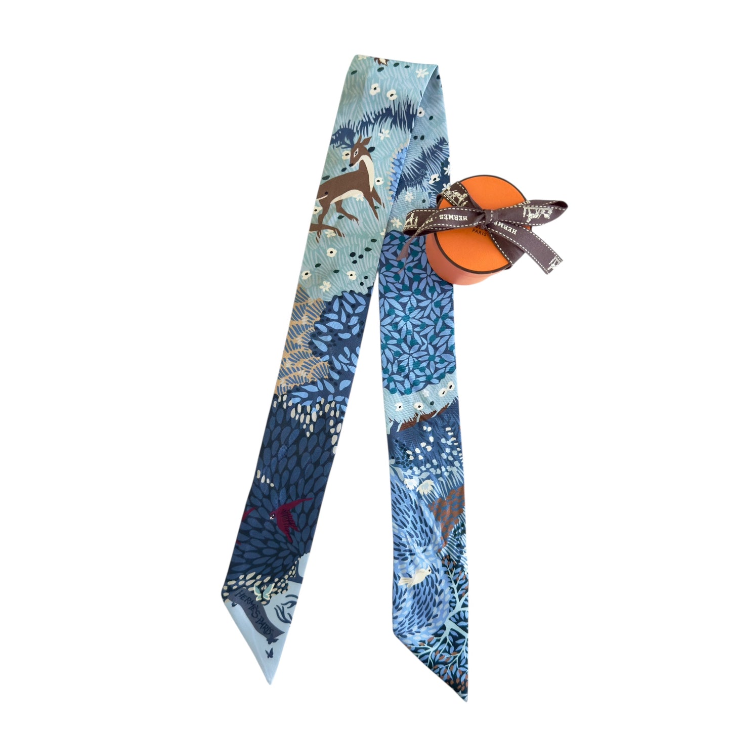 HERMES twilly 幼絲巾