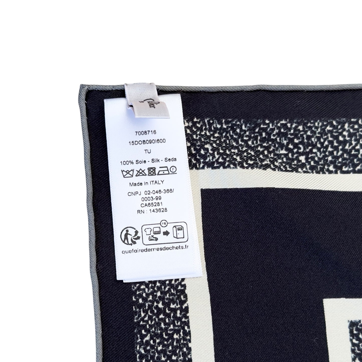 DIOR Oblique Diortwin 90 雙面 絲巾