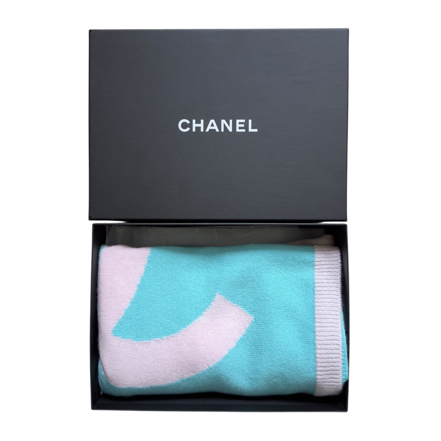 CHANEL CC 純羊絨 圍巾