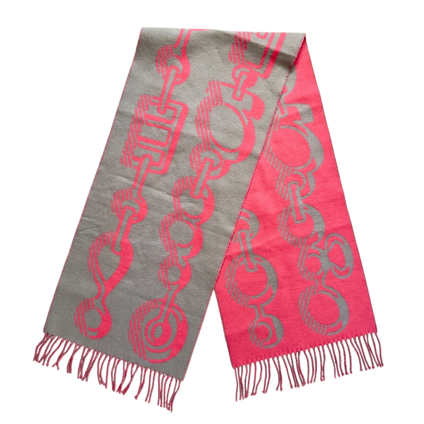 HERMES 純羊絨 茄士咩 圍巾