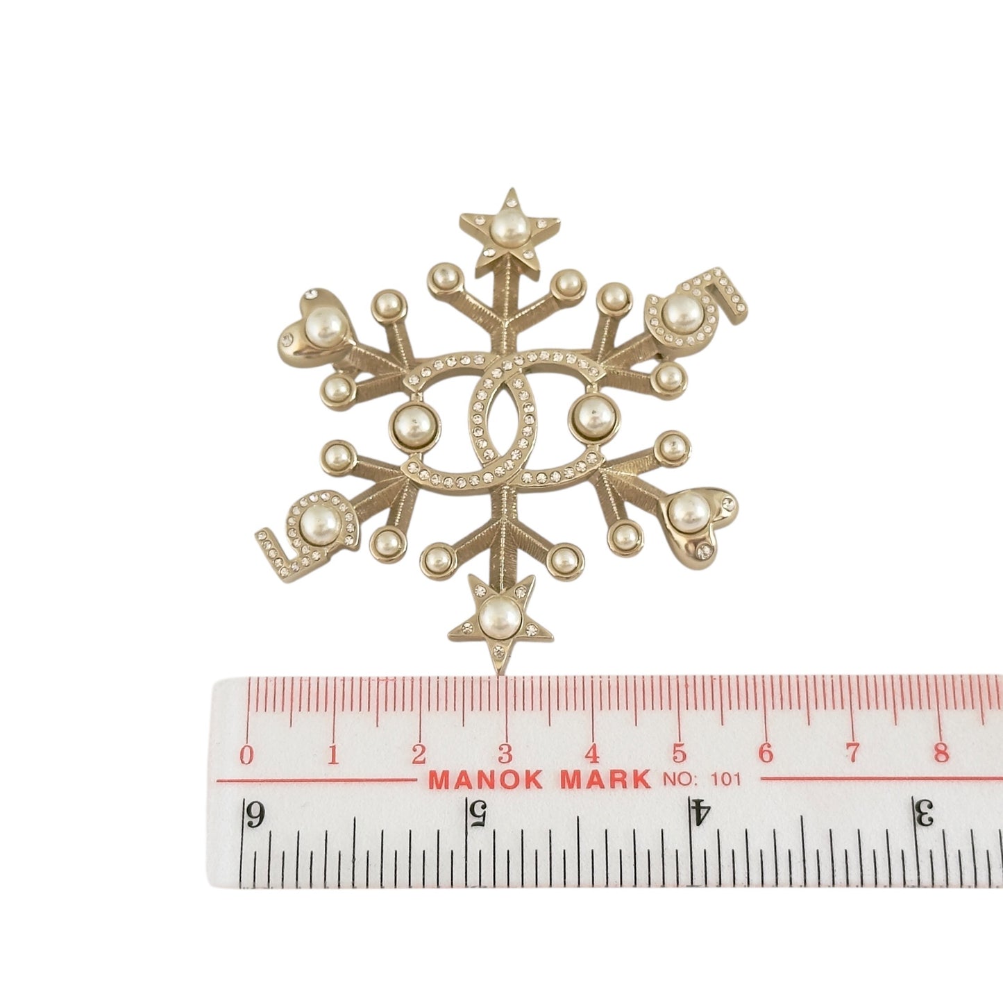 CHANEL CC 珠珠 水鑽 胸針