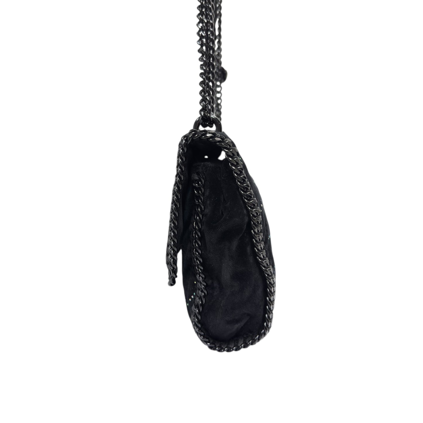 STELLA MCCARTNEY 水鑽 黑色 鏈條包