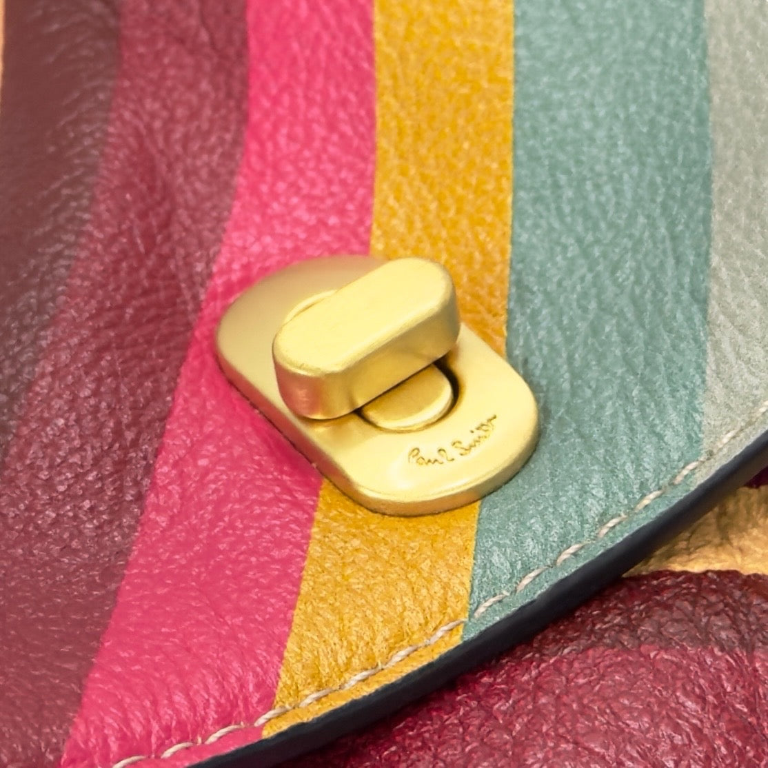 PAUL SMITH 經典彩色條紋 肩背包