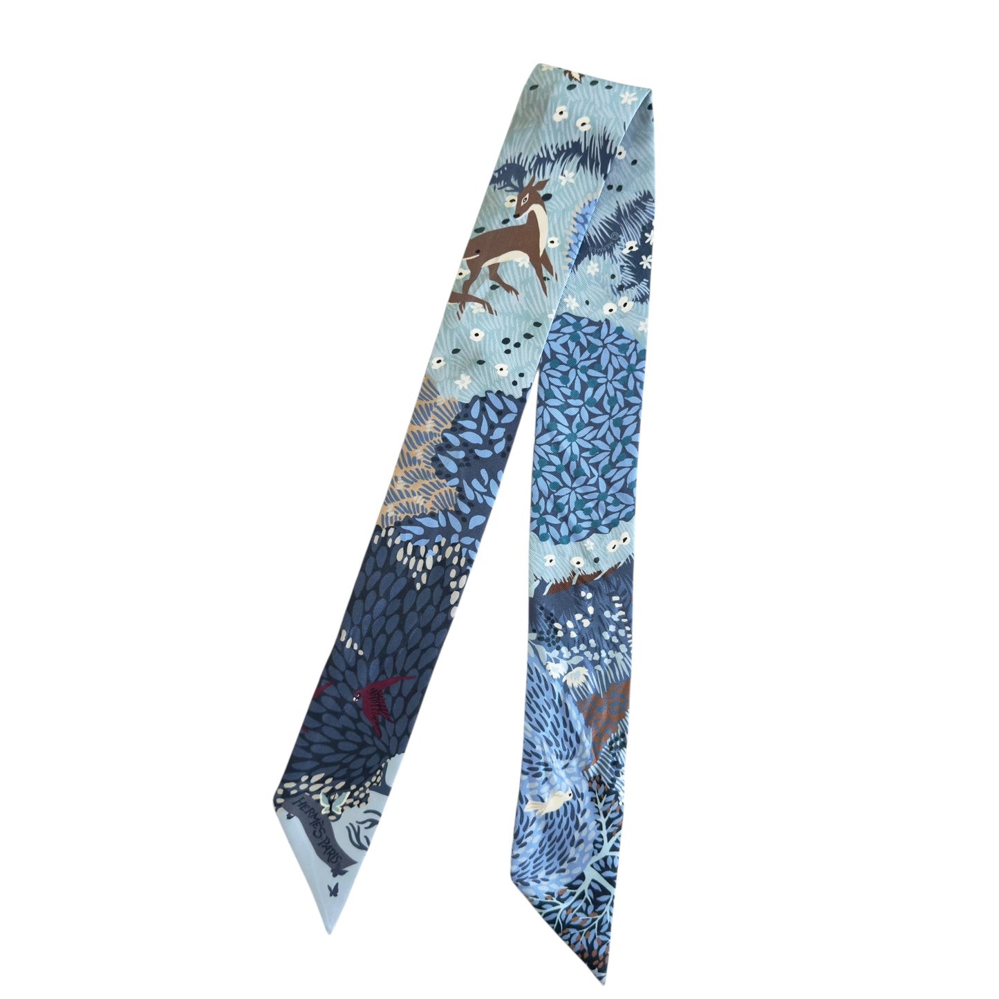 HERMES twilly 幼絲巾