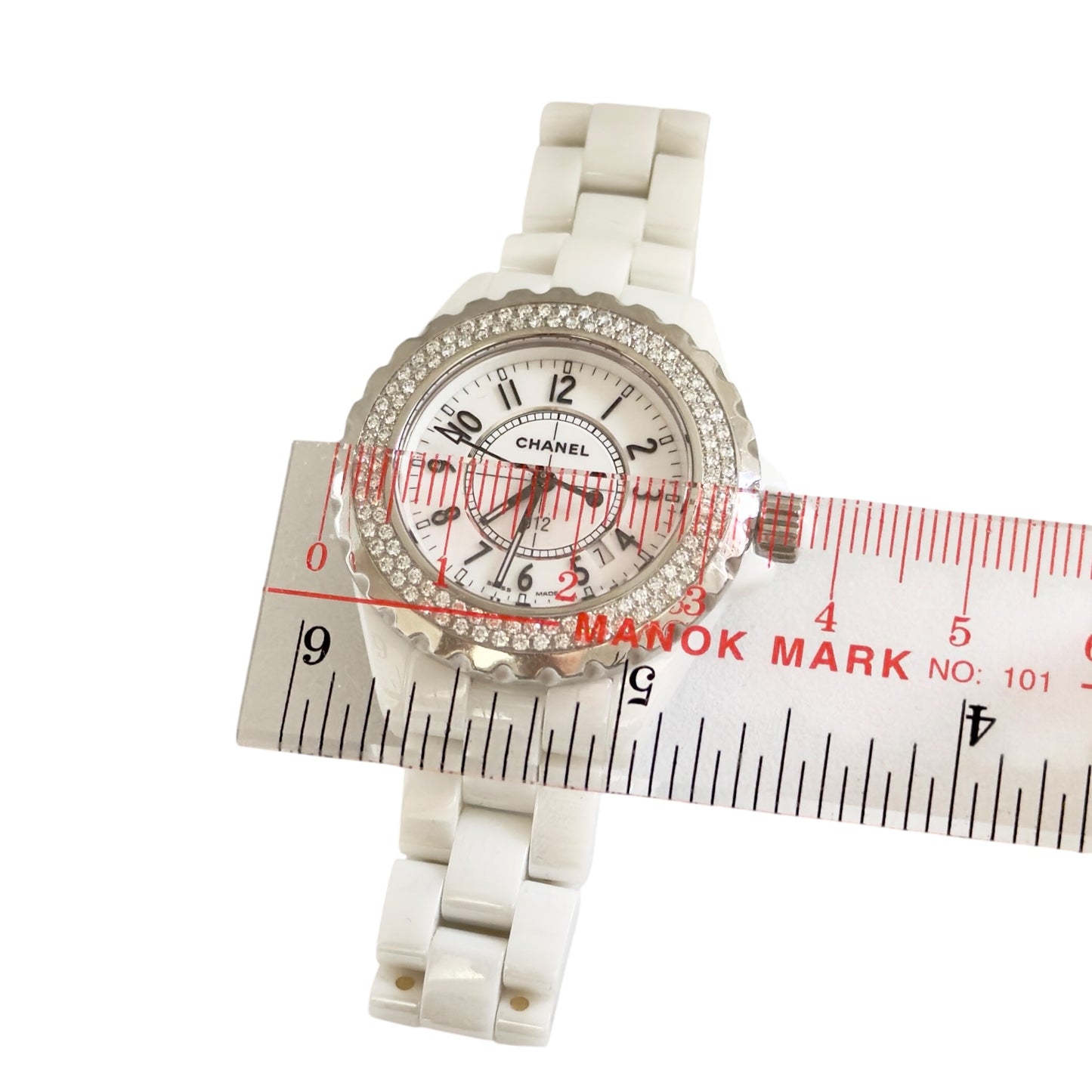 CHANEL J12 滿鑽圈 石英腕表