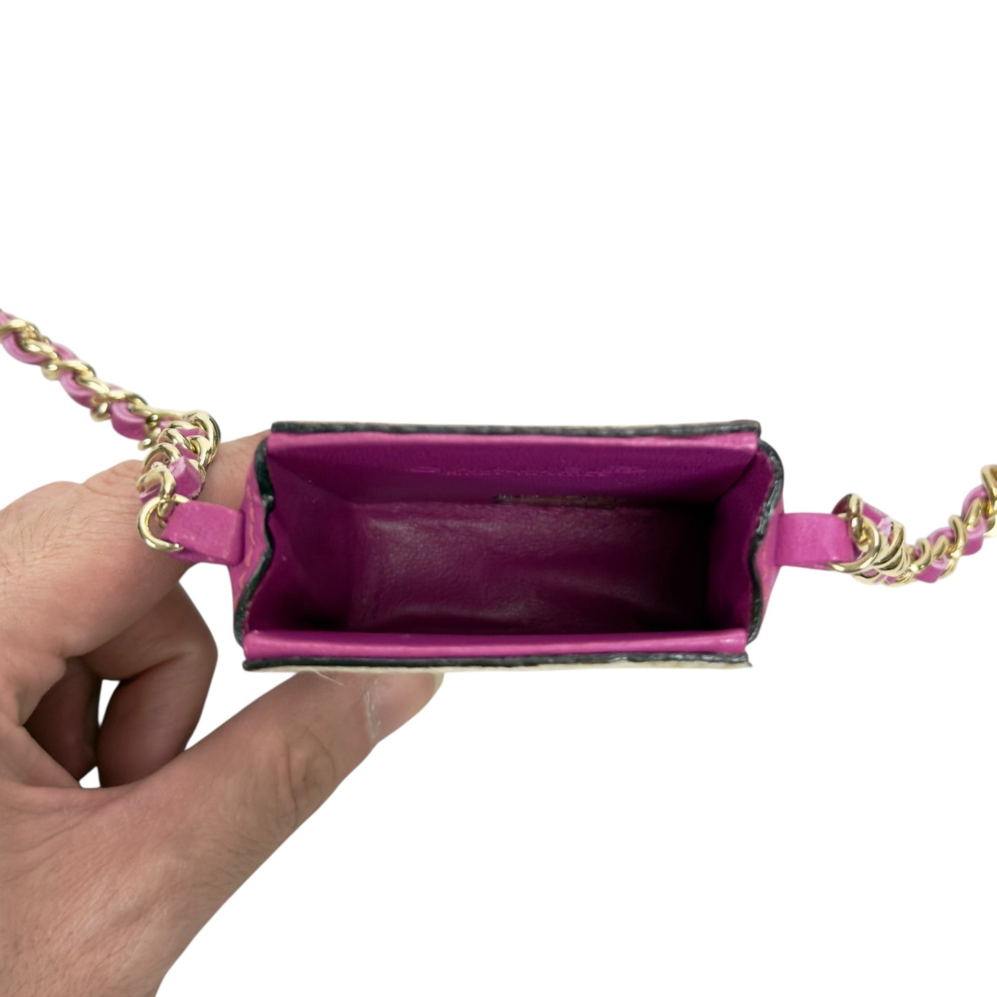 CHANEL 壓紋 馬毛 迷你小包