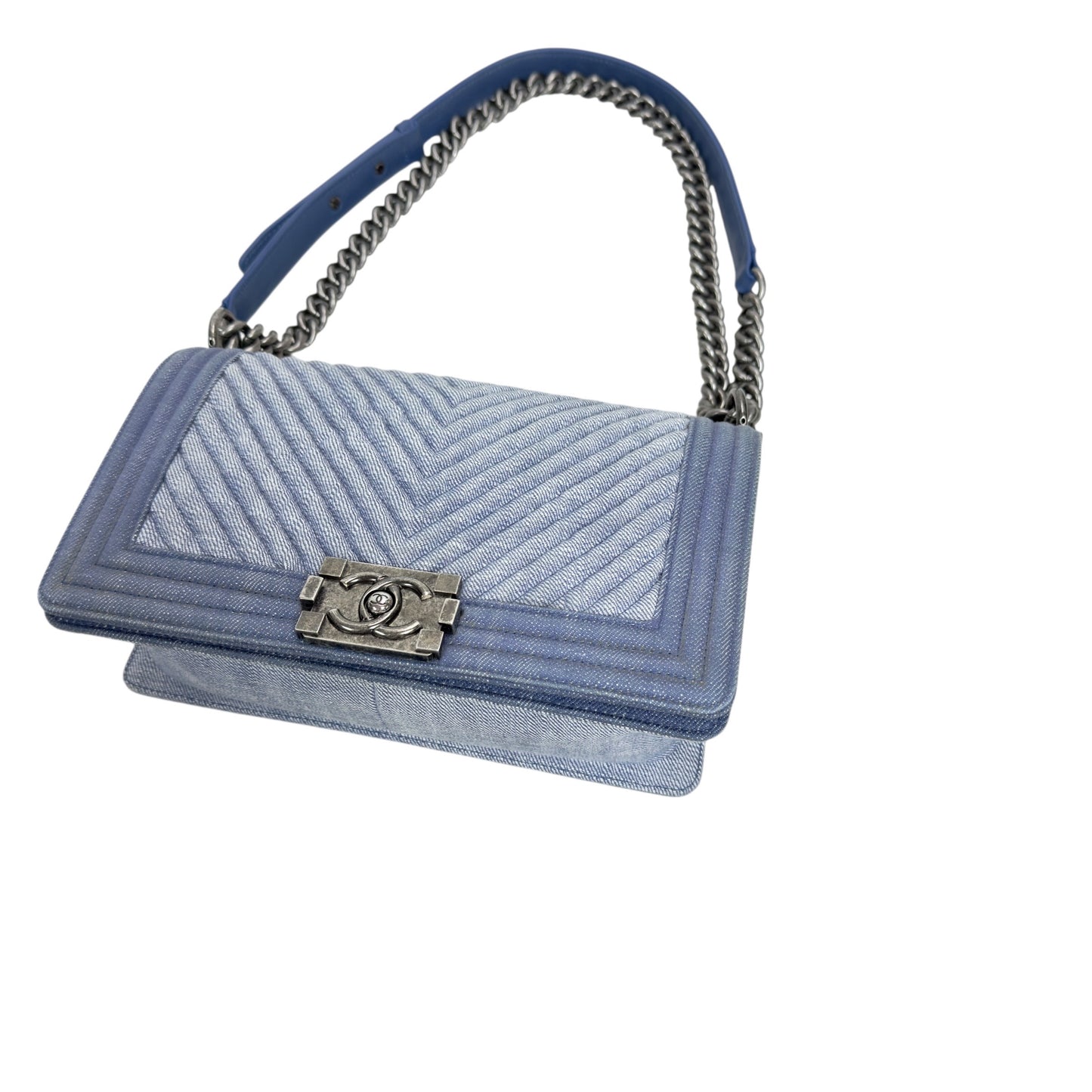 CHANEL Boy 洗水牛仔布 手袋