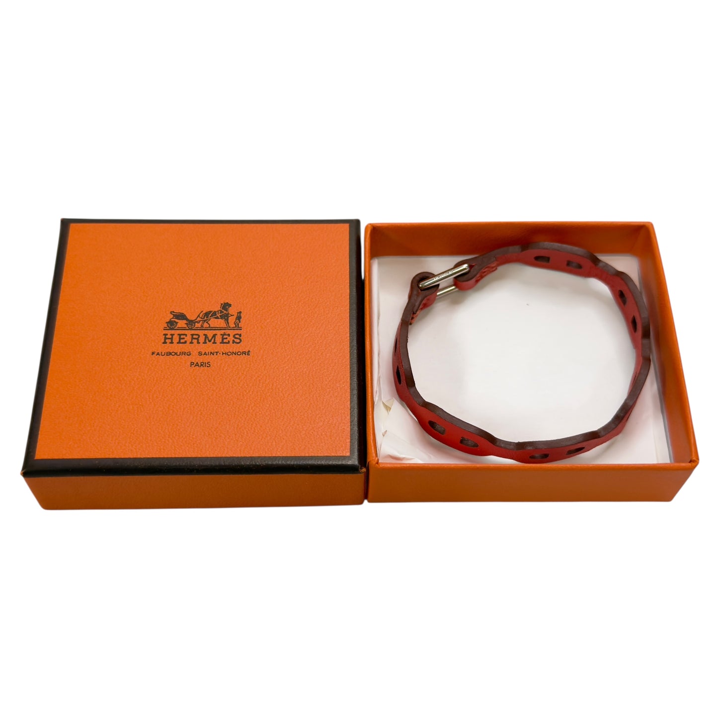 HERMES 豬鼻子🐽 皮手環 框P刻