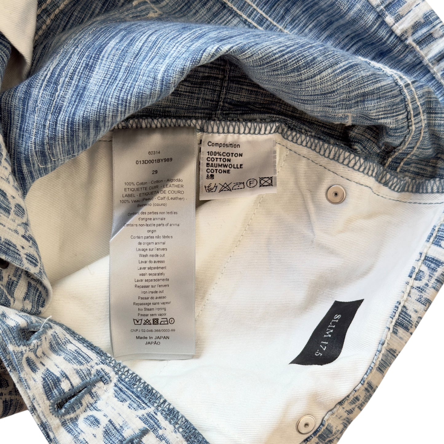 DIOR Oblique 老花 牛仔褲