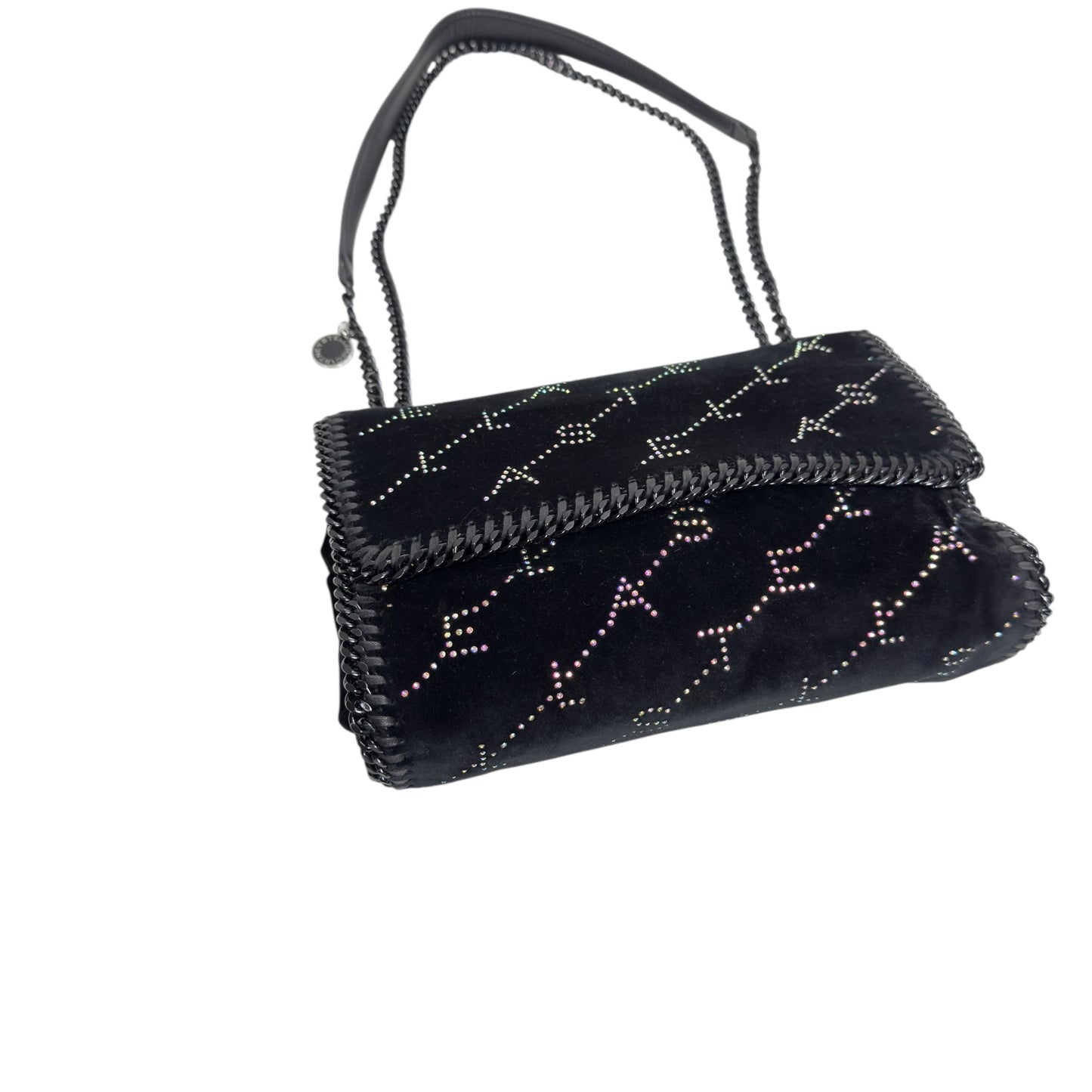 STELLA MCCARTNEY 水鑽 黑色 鏈條包