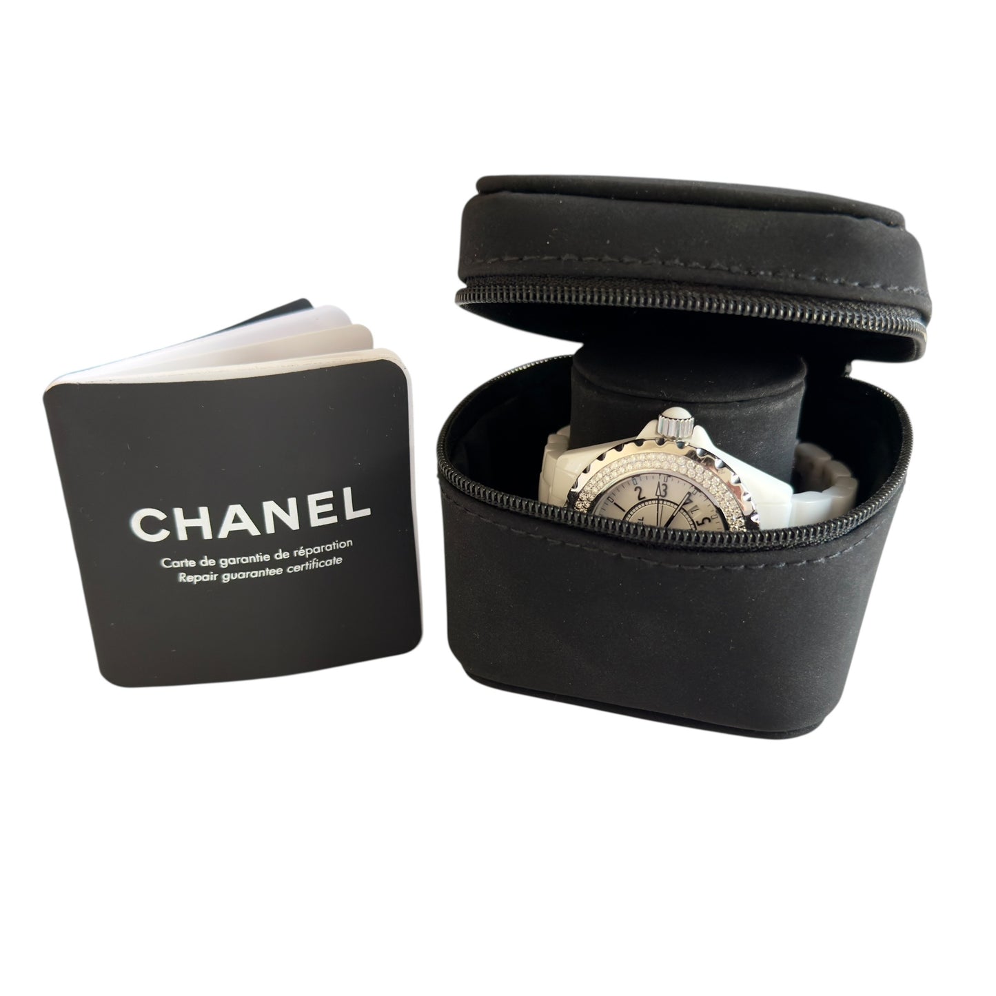 CHANEL J12 滿鑽圈 石英腕表