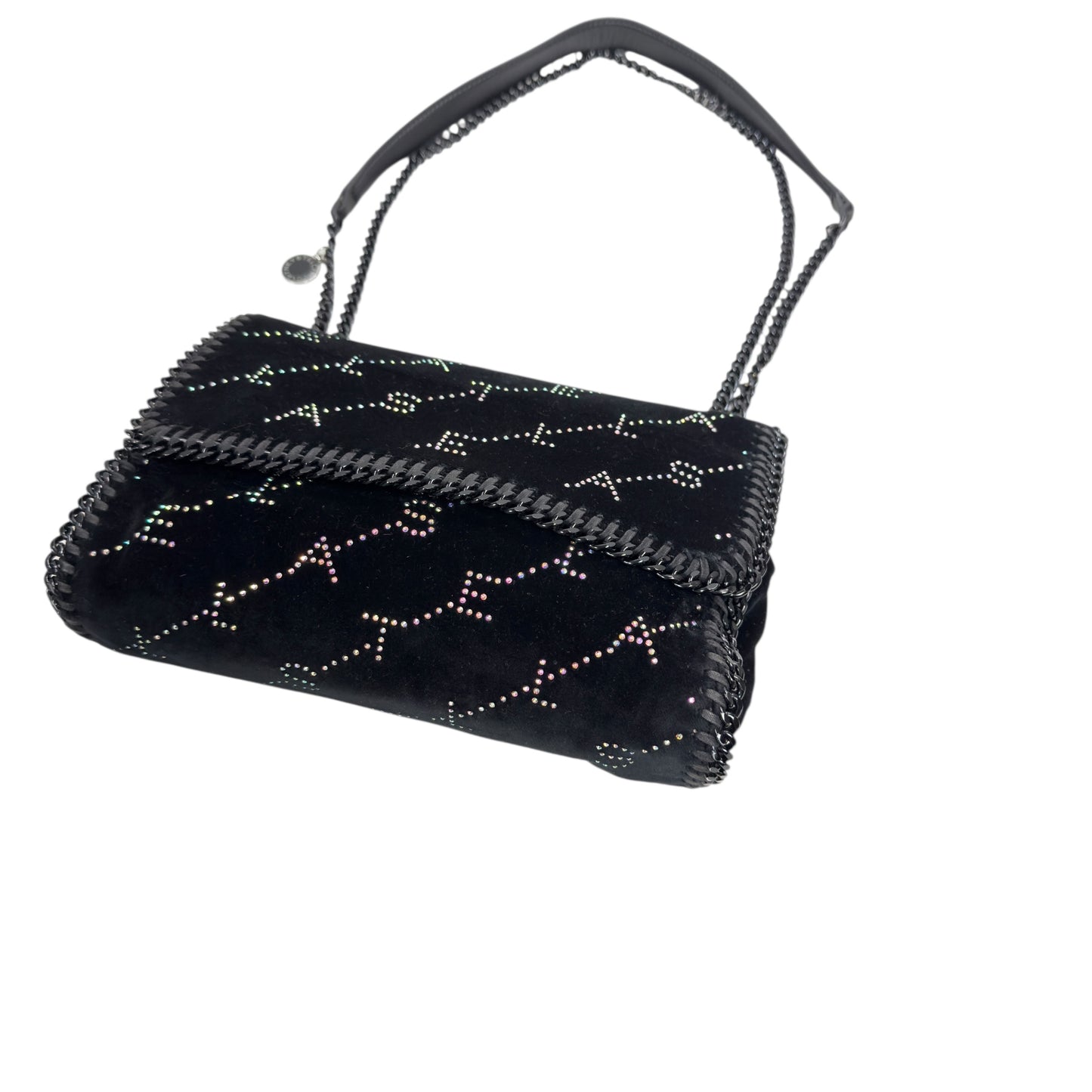 STELLA MCCARTNEY 水鑽 黑色 鏈條包