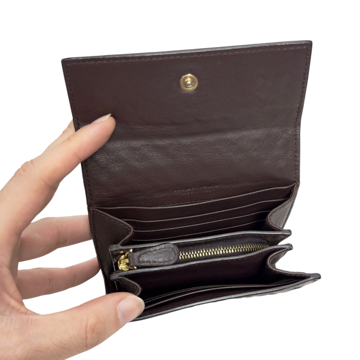 BOTTEGA VENETA 織皮 多間隔卡包