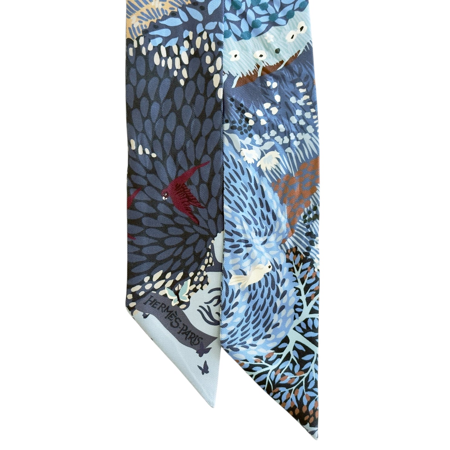 HERMES twilly 幼絲巾