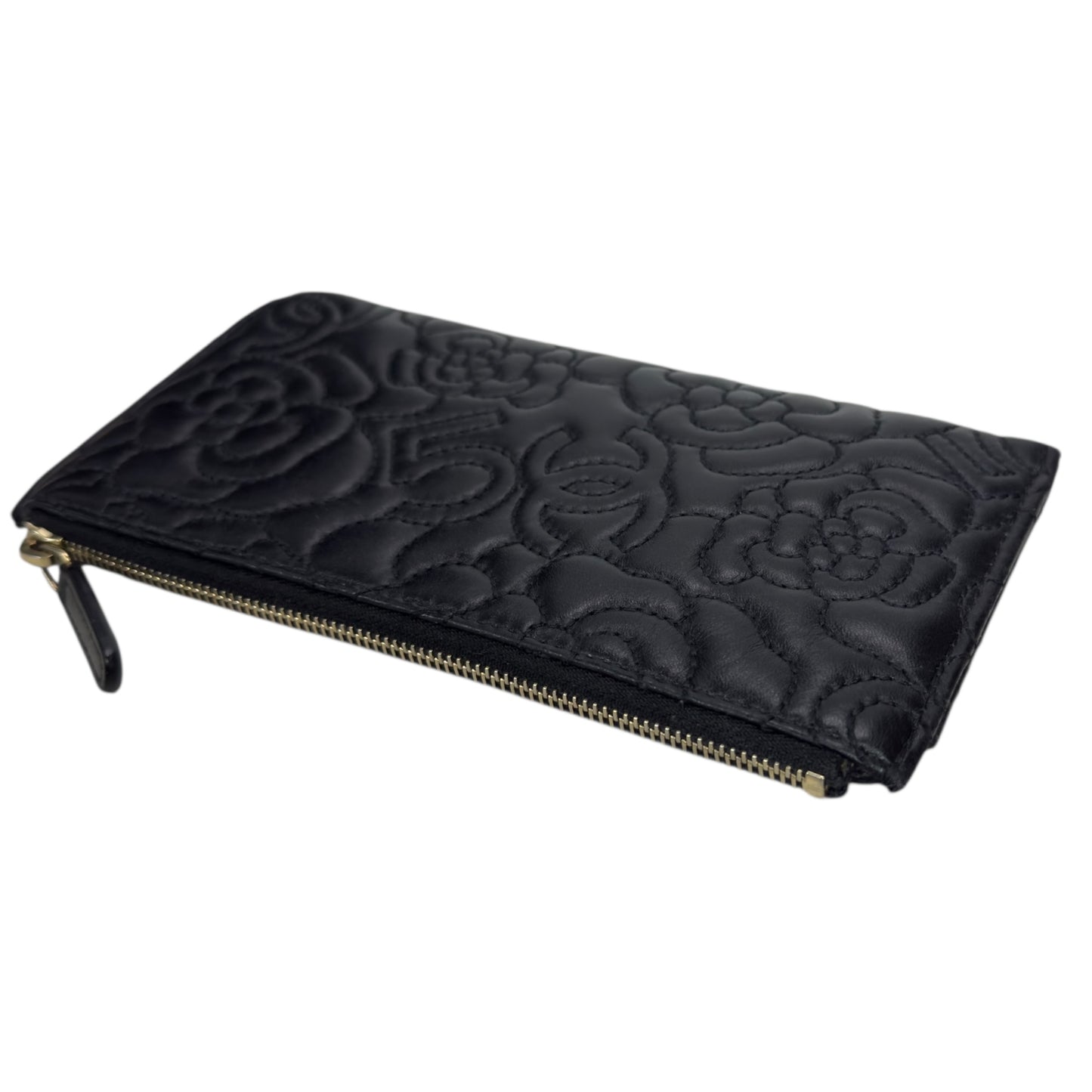 CHANEL *罕有紋路* CC 長銀包