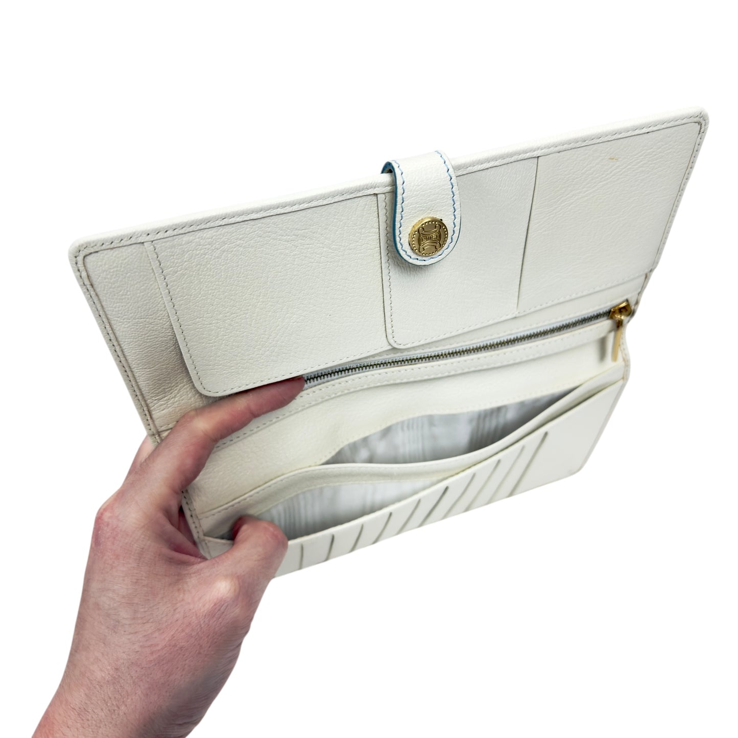 CELINE 中古 凱旋門 長銀包