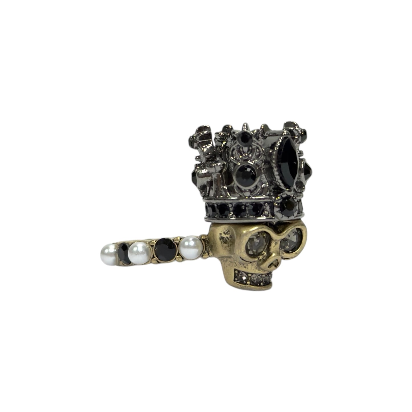 ALEXANDER MCQUEEN 髏頭 水鑽 戒指