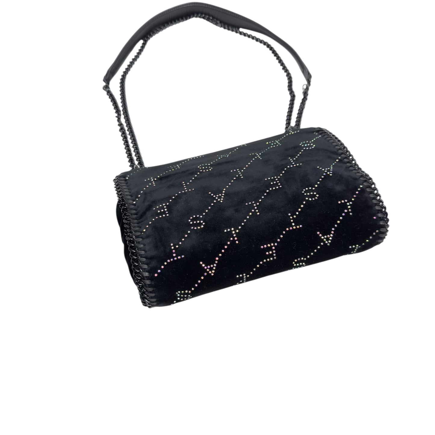 STELLA MCCARTNEY 水鑽 黑色 鏈條包