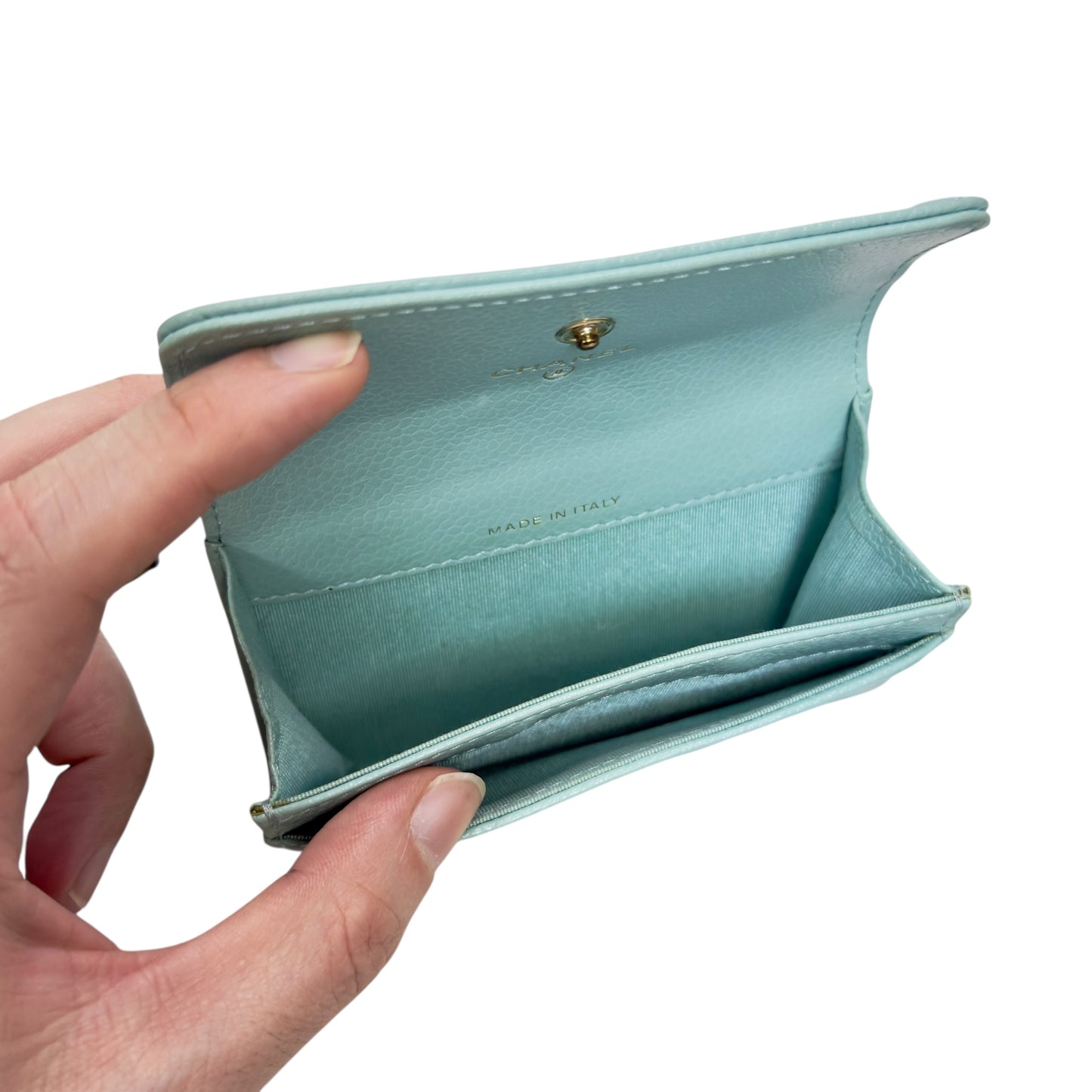 CHANEL CC 山茶花荔枝皮 卡包