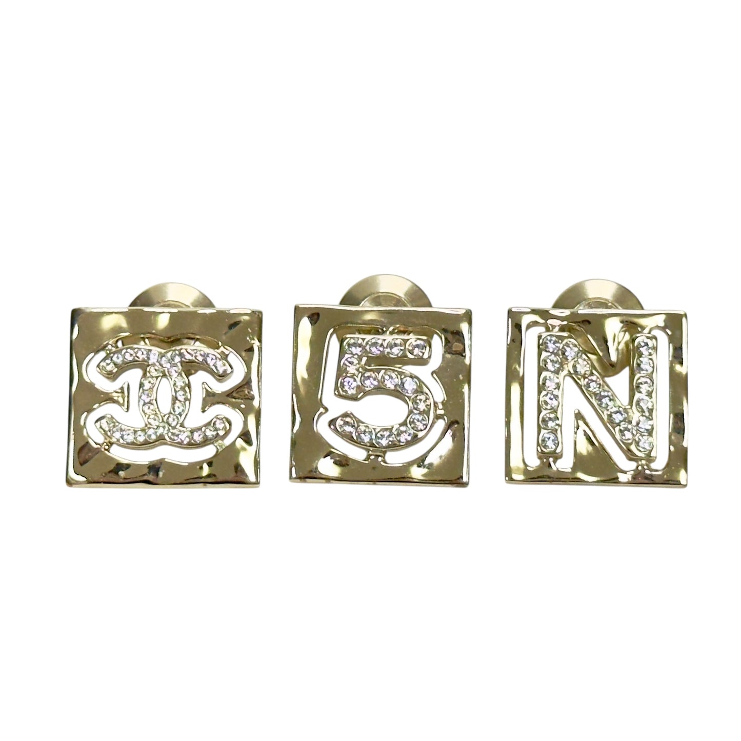 CHANEL CC 水鑽 *一套3個* 扣針組合