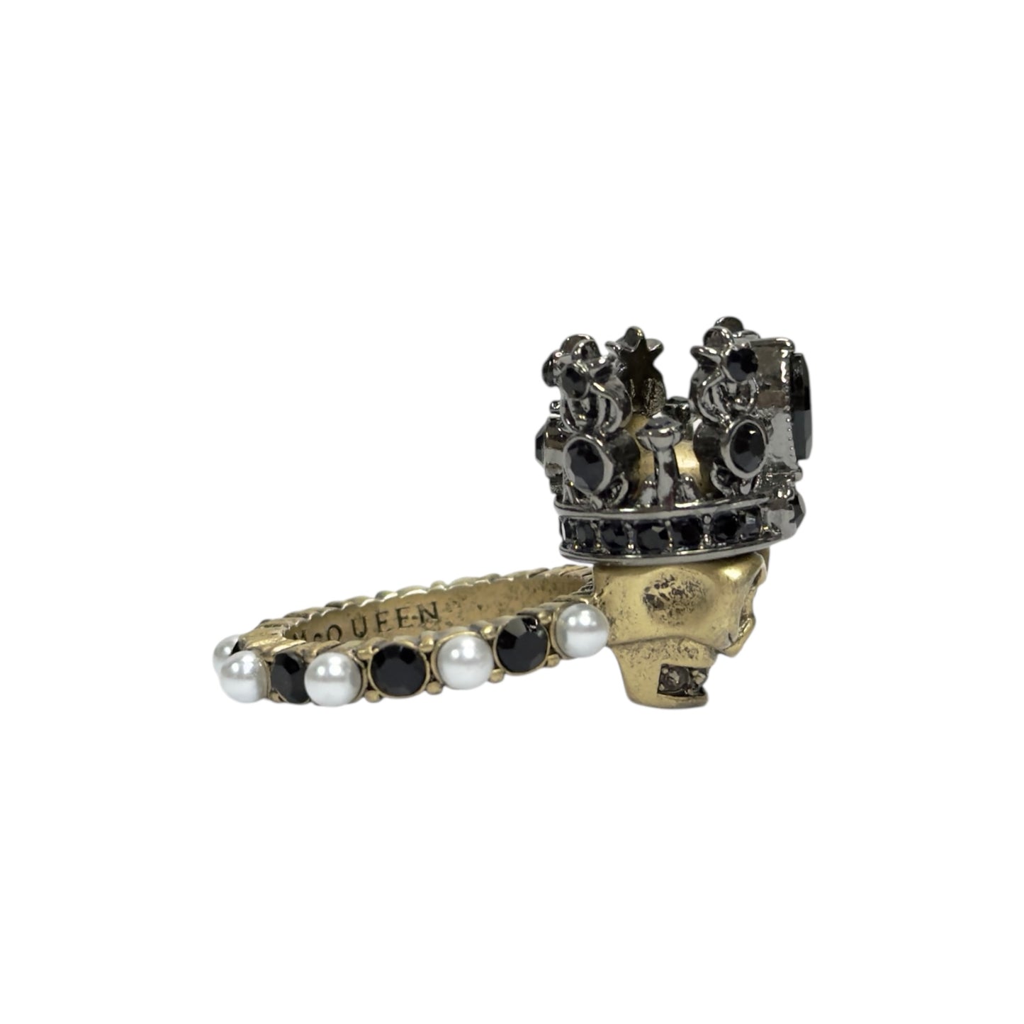 ALEXANDER MCQUEEN 髏頭 水鑽 戒指