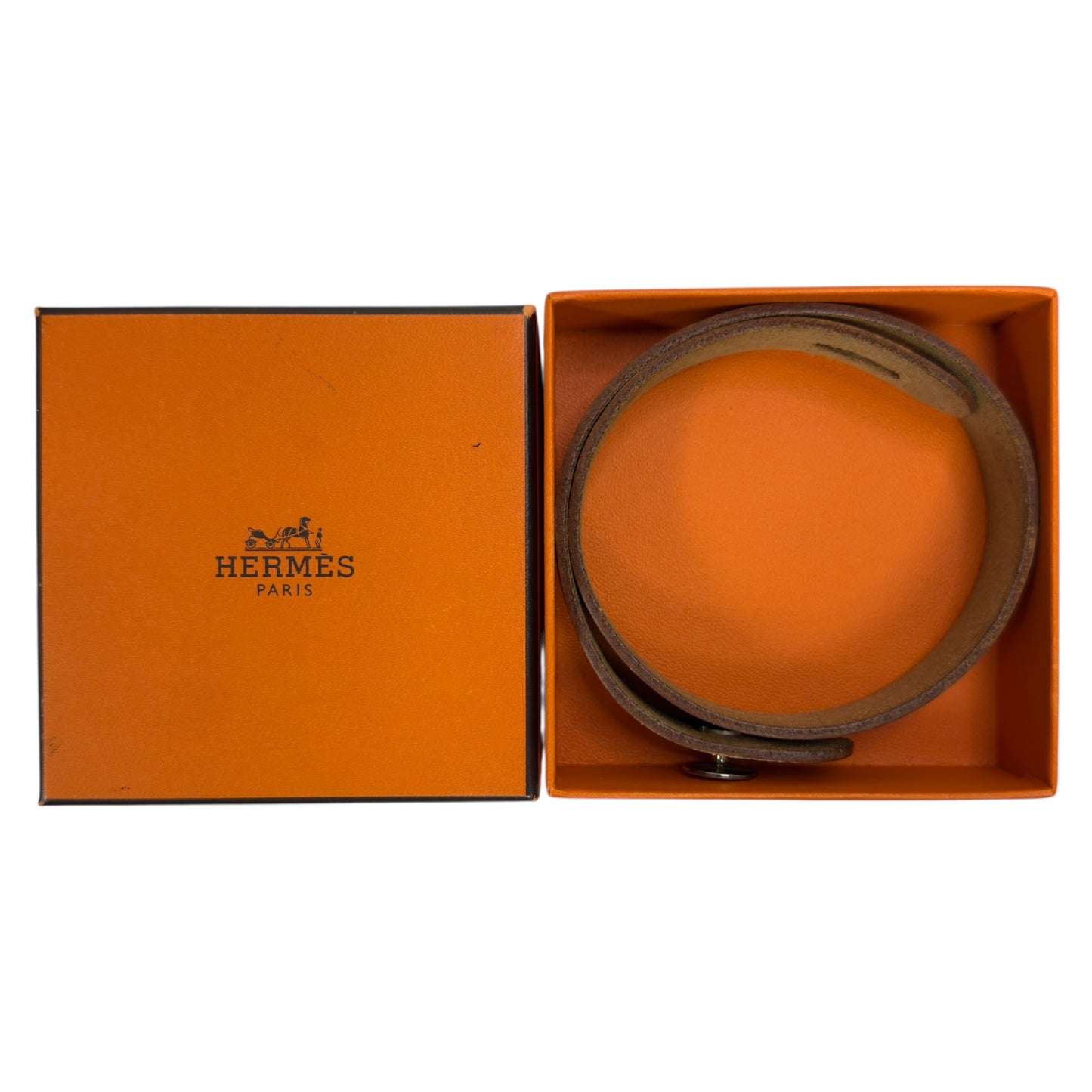 HERMES Clou De Selle 手帶 框Q刻