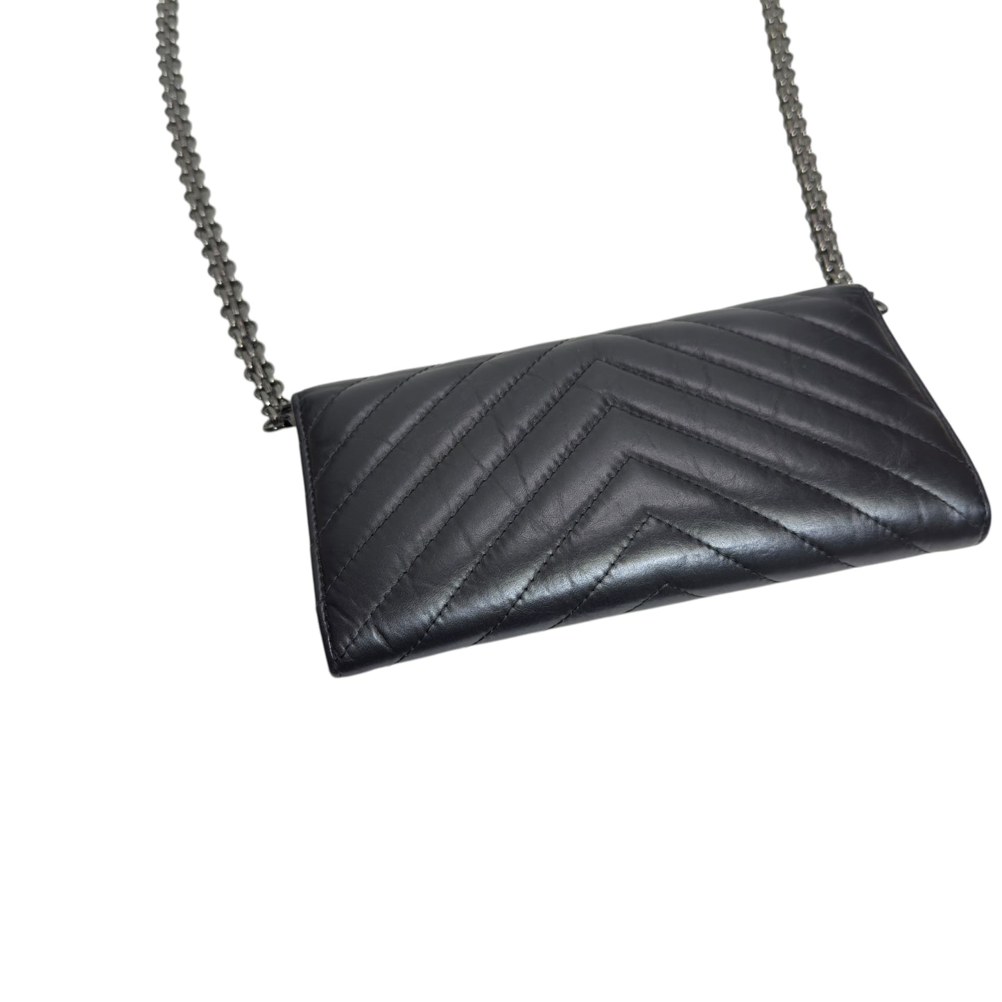 CHANEL *自加鏈＞送無品牌扣＋無品牌鏈帶* 2.55 長銀包 WOC