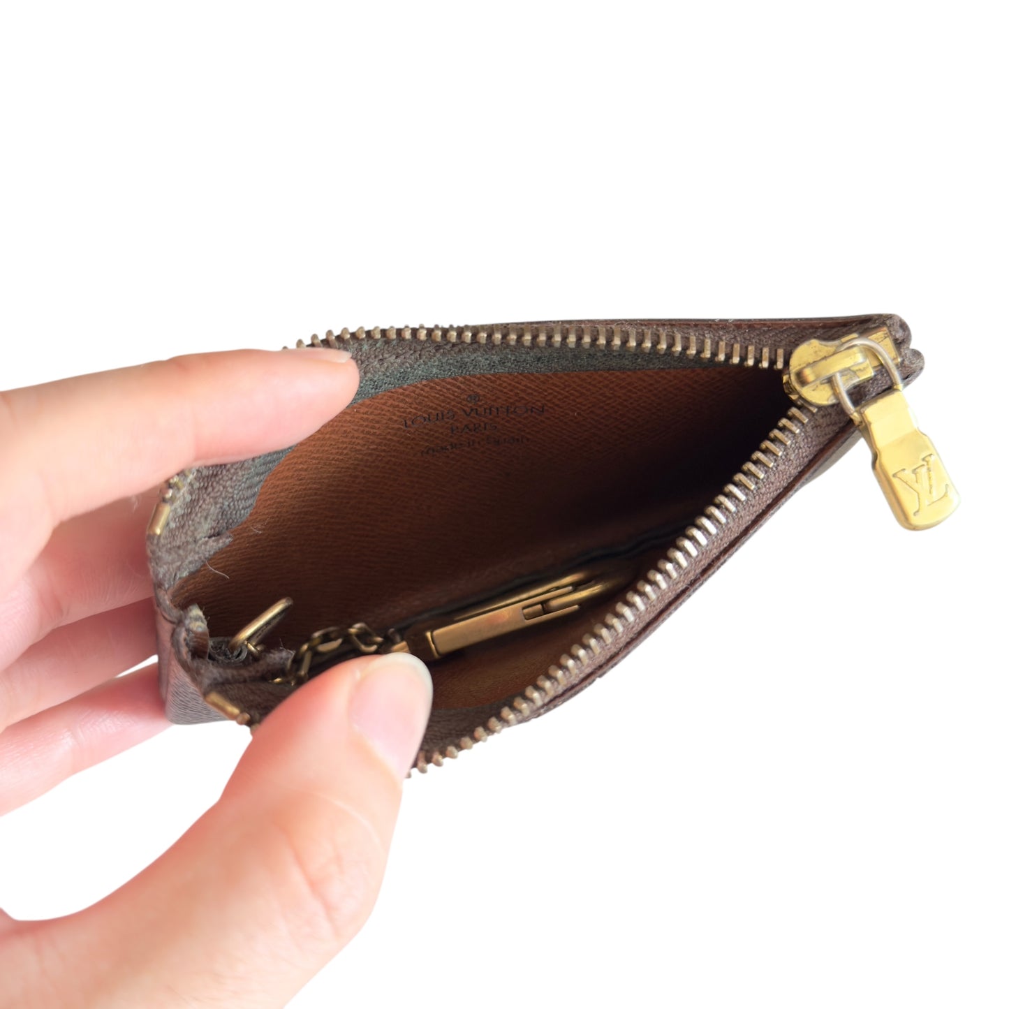 LOUIS VUITTON 老花 拉鏈鑰匙扣卡包