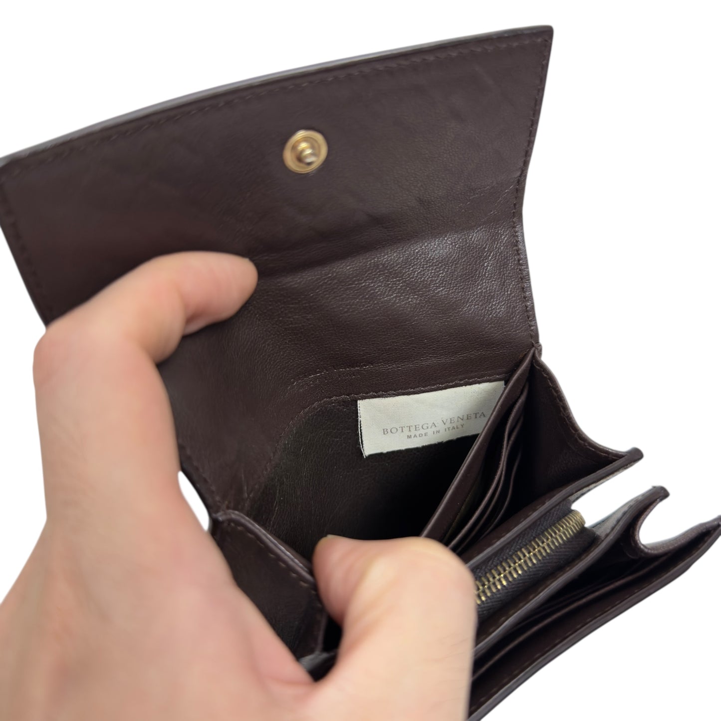 BOTTEGA VENETA 織皮 多間隔卡包