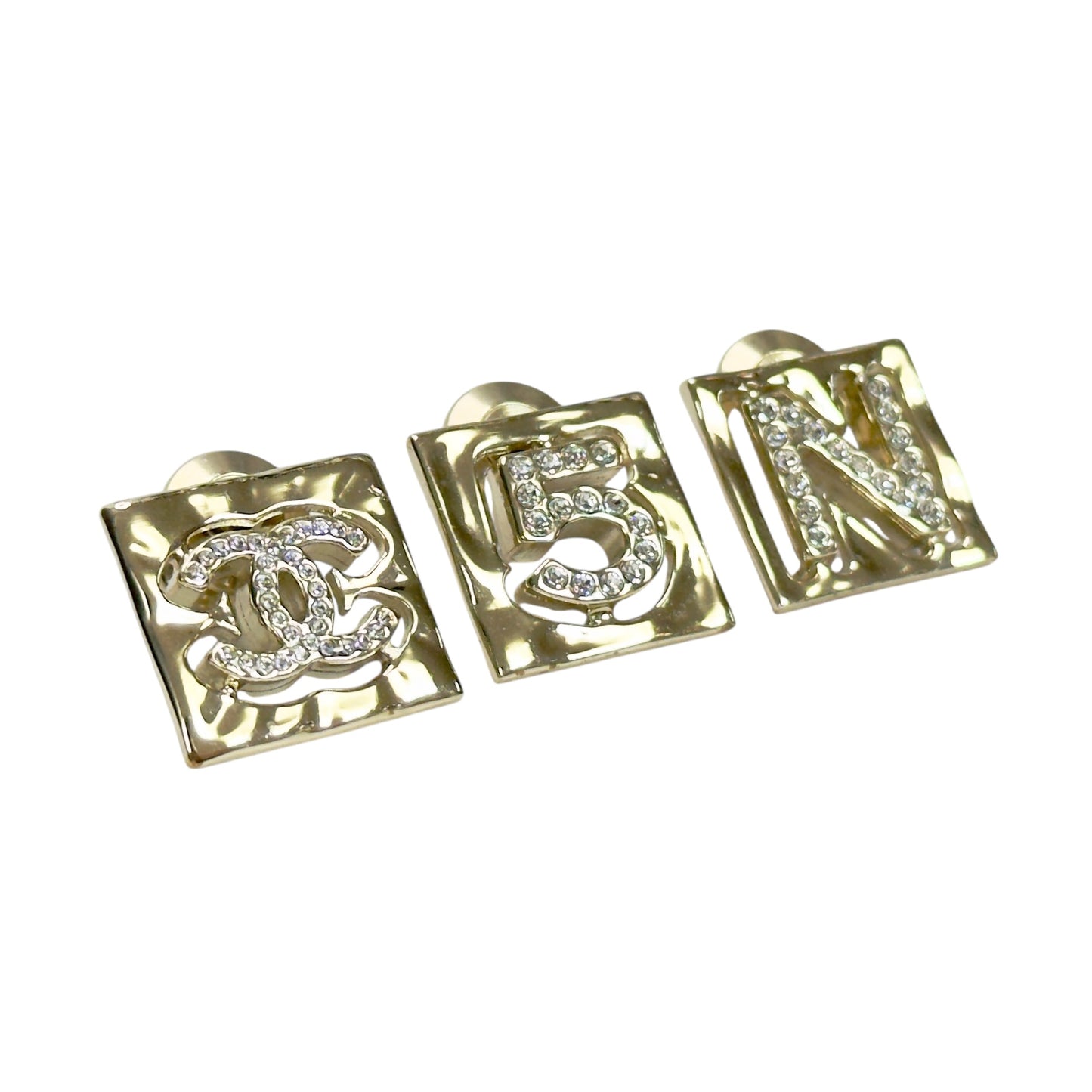 CHANEL CC 水鑽 *一套3個* 扣針組合