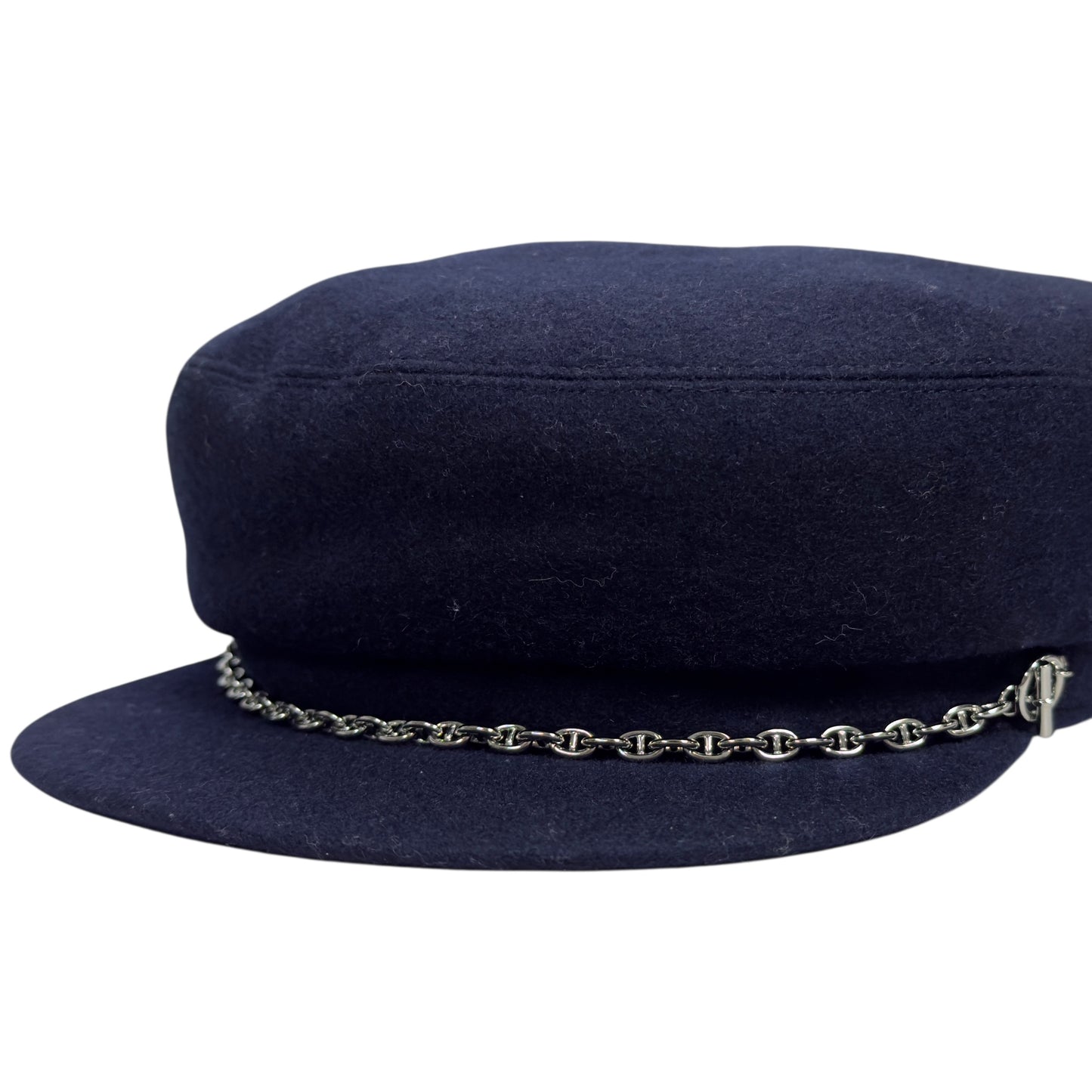 HERMES Belle-Ile Chaîne d'Ancre 豬鼻子🐽 純羊絨 報童帽