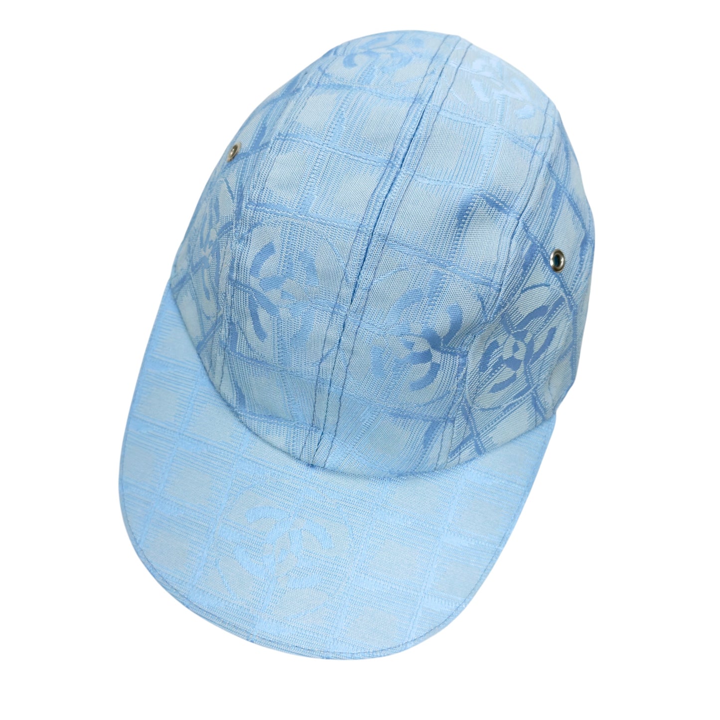 CHANEL CC 中古 冰塊格紋 棒球帽