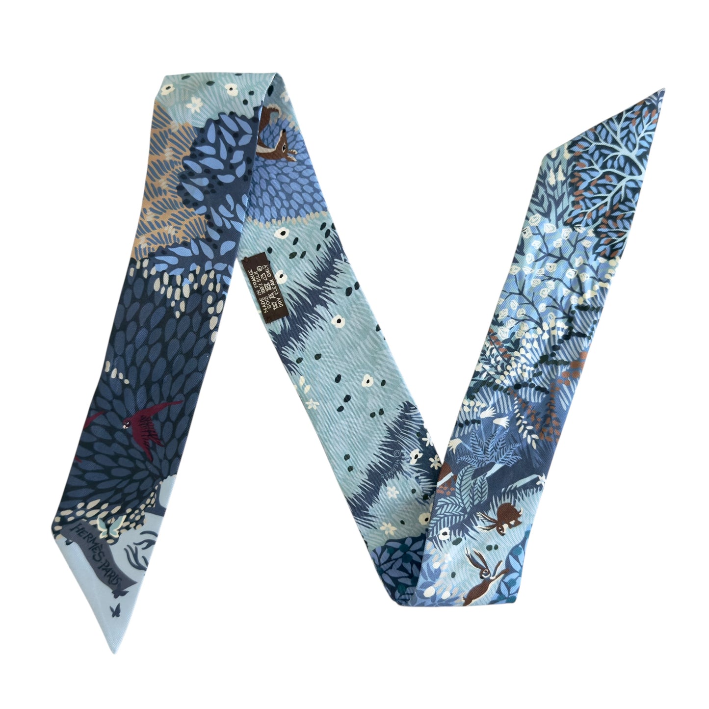 HERMES twilly 幼絲巾