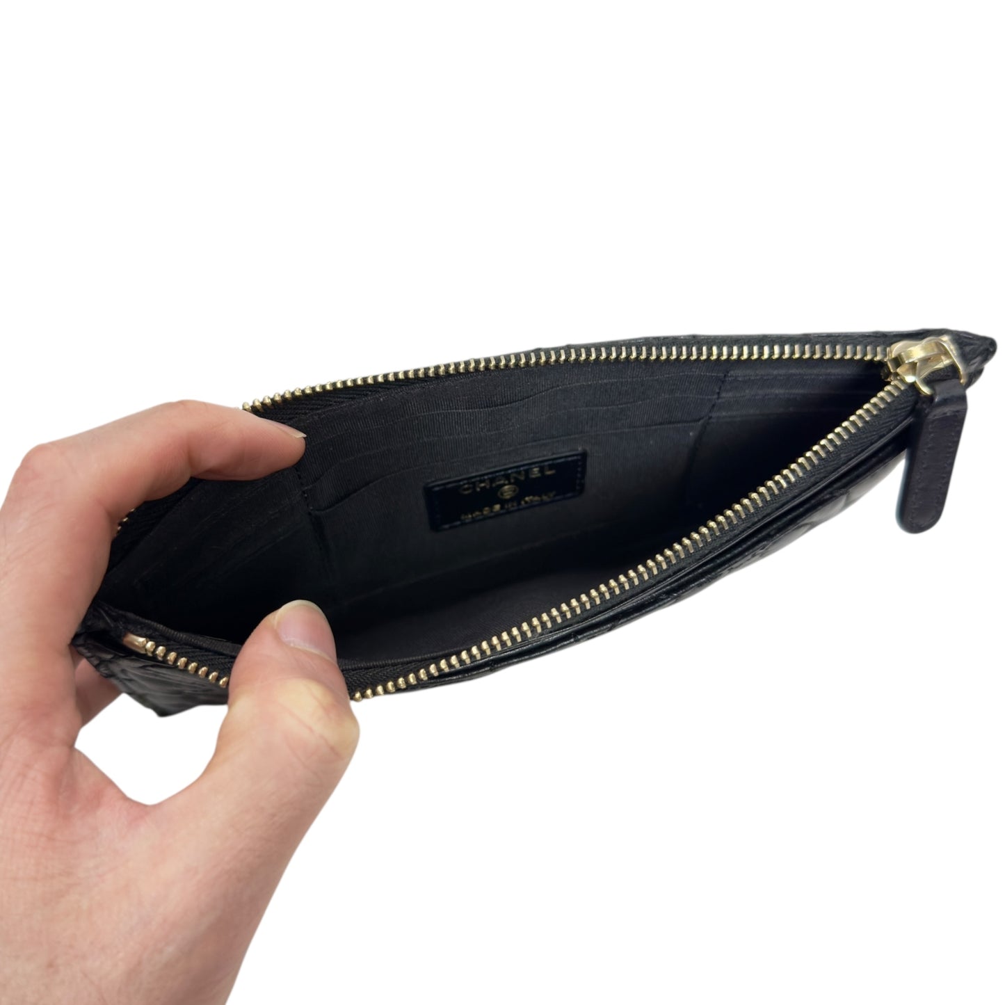 CHANEL *罕有紋路* CC 長銀包