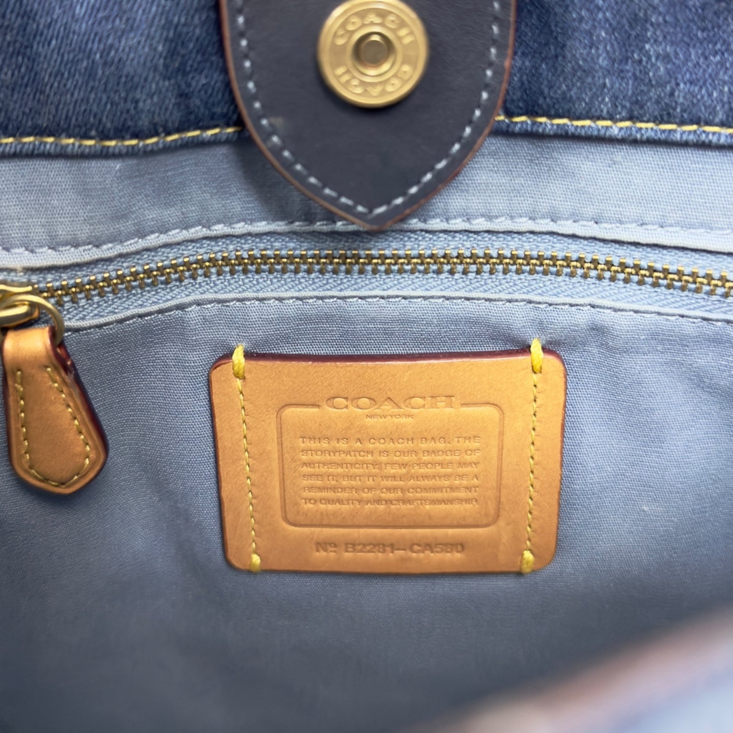 COACH 牛仔 2用袋