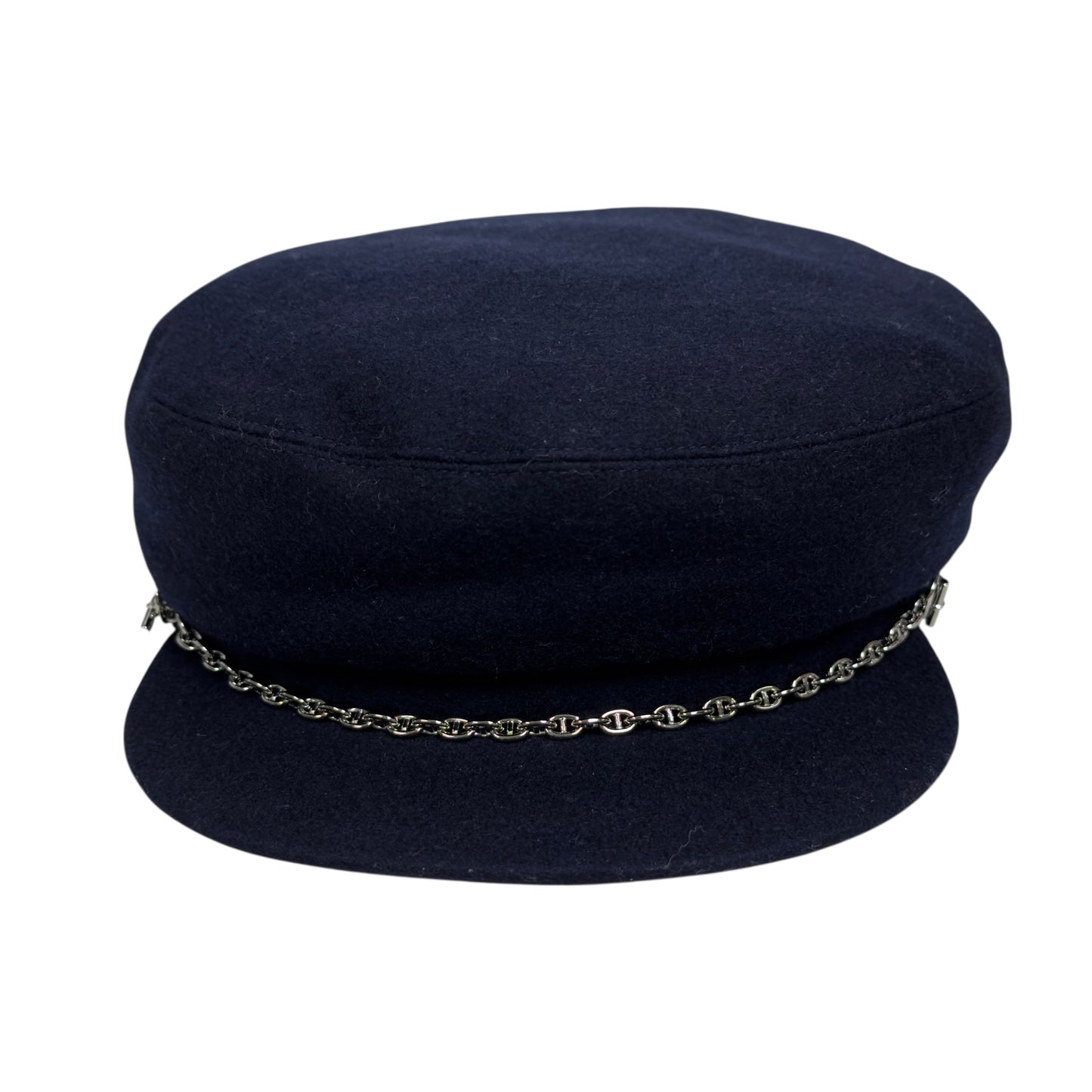 HERMES Belle-Ile Chaîne d'Ancre 豬鼻子🐽 純羊絨 報童帽