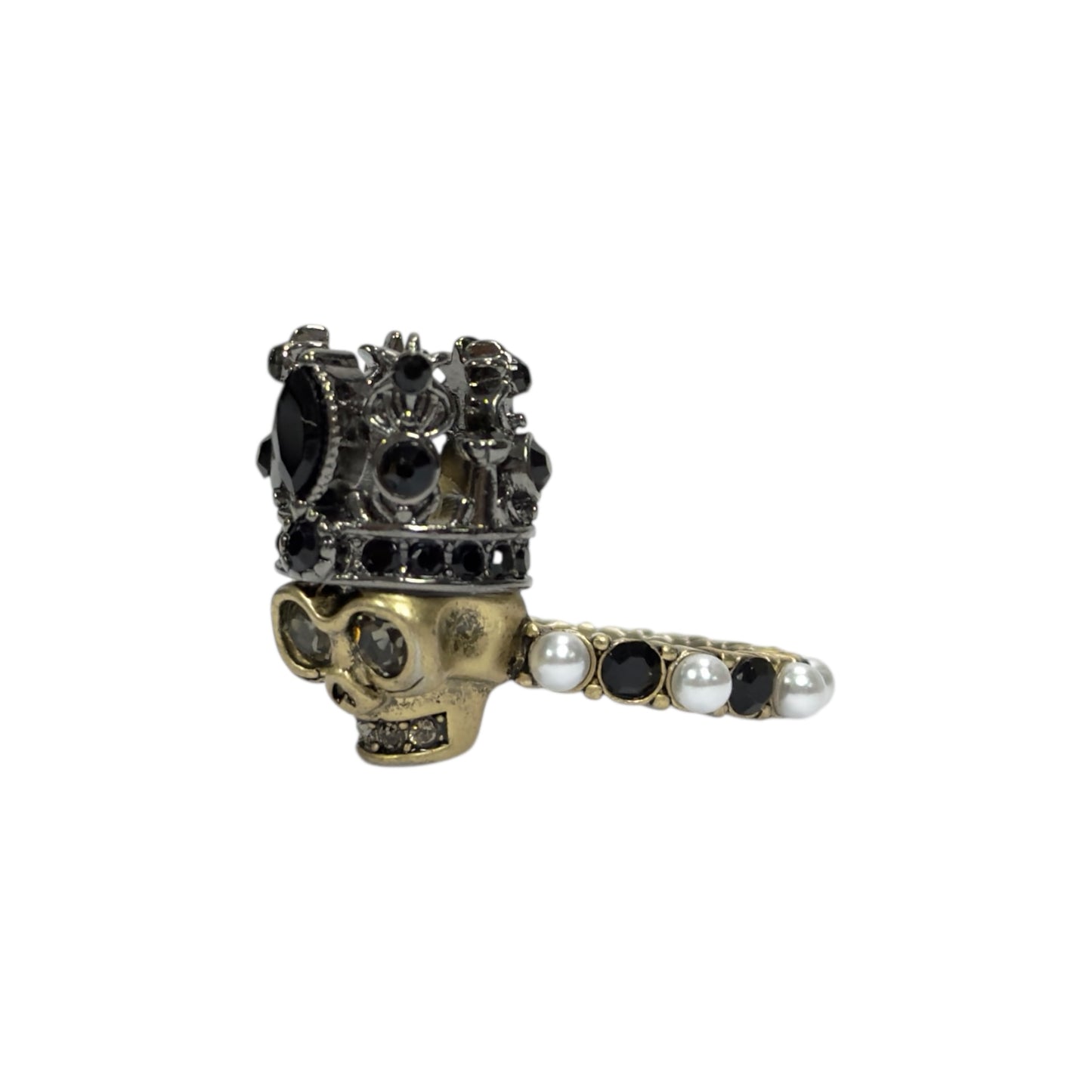 ALEXANDER MCQUEEN 髏頭 水鑽 戒指